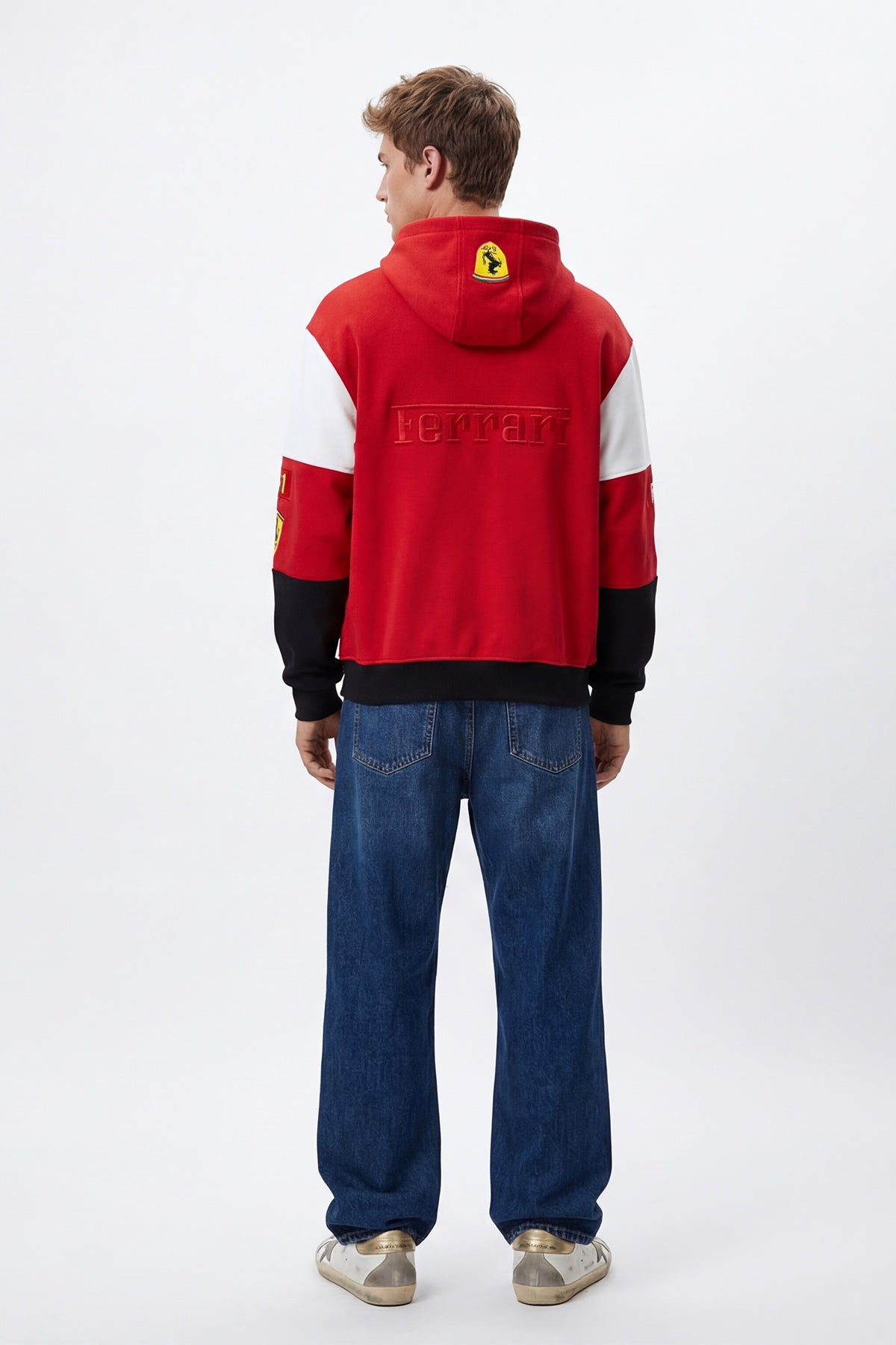 Scuderia Ferrari Vintage Hoodie – Tricolor
