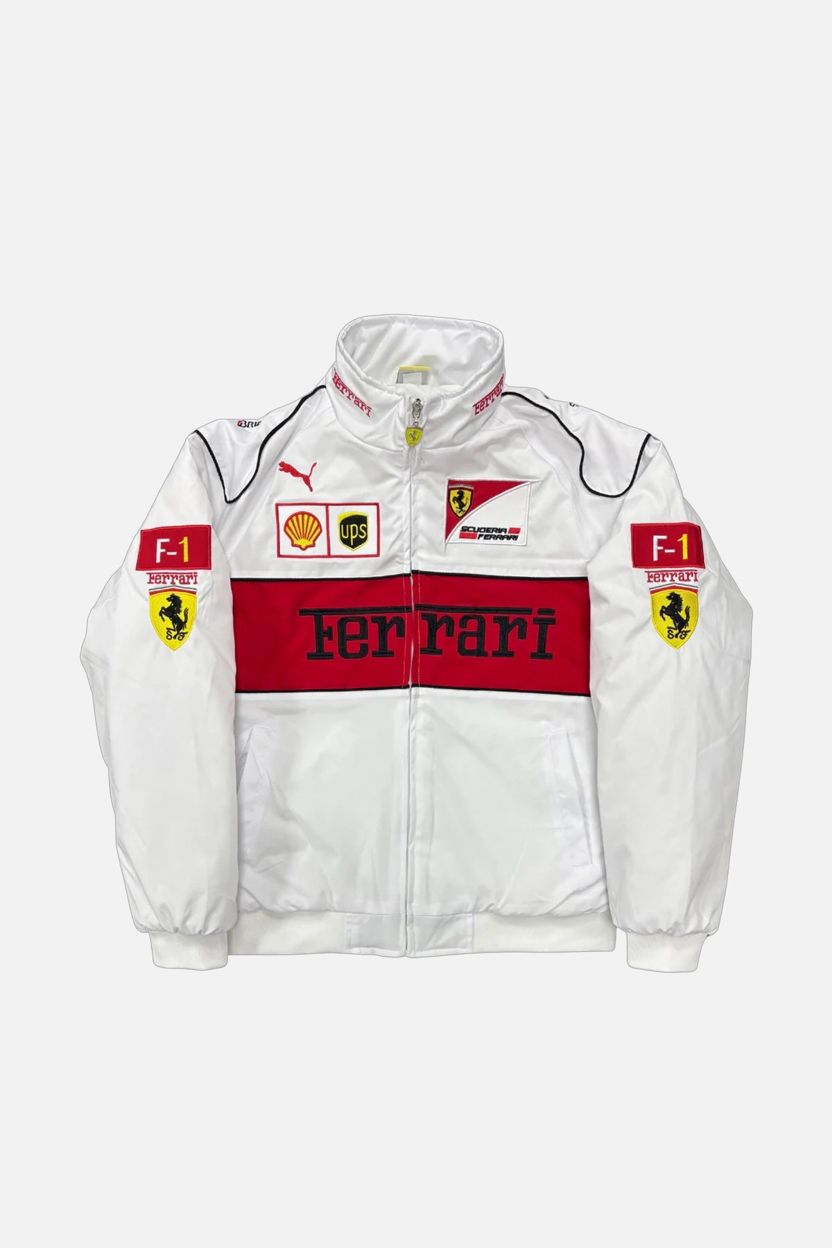 Scuderia Ferrari Vintage Jacket – White & Red