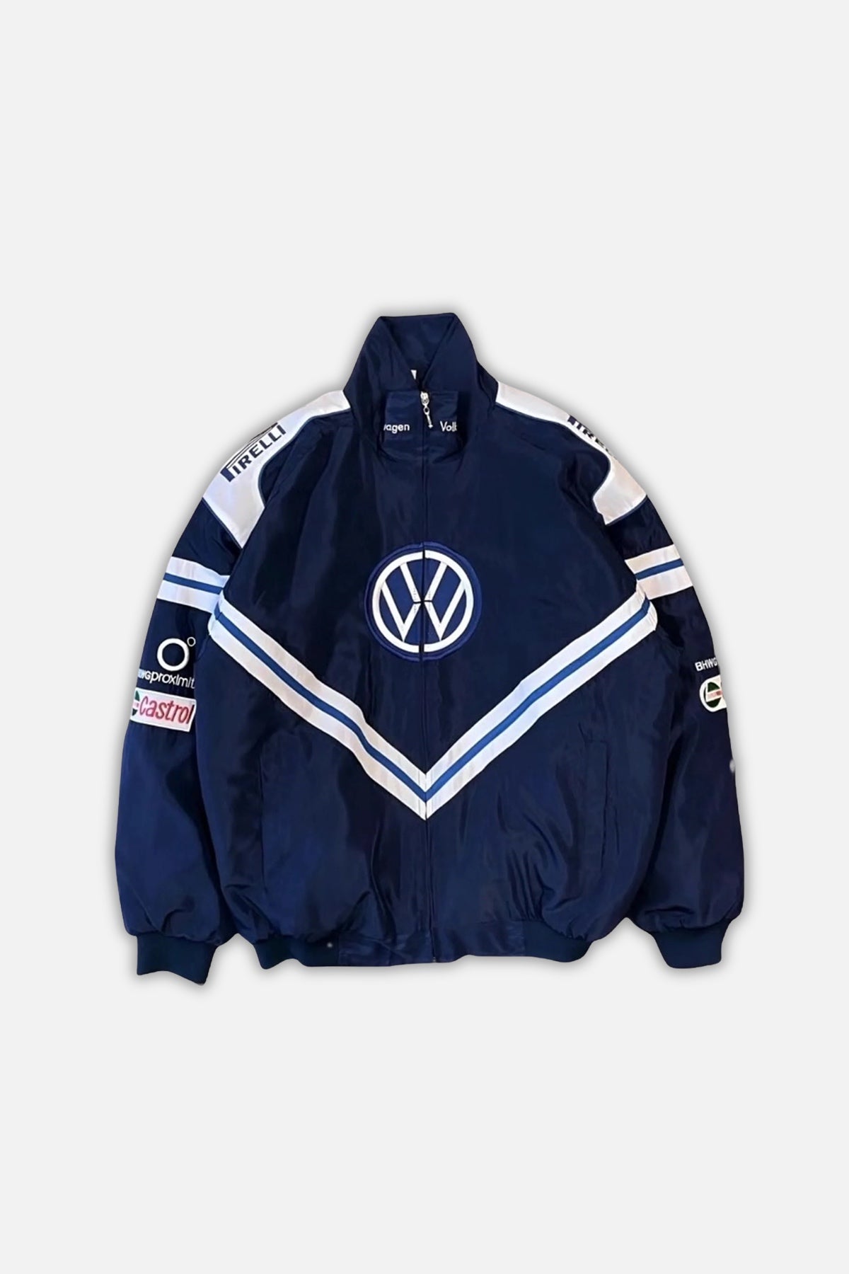 Volkswagen Motorsport Vintage Jacket – Navy Blue & White