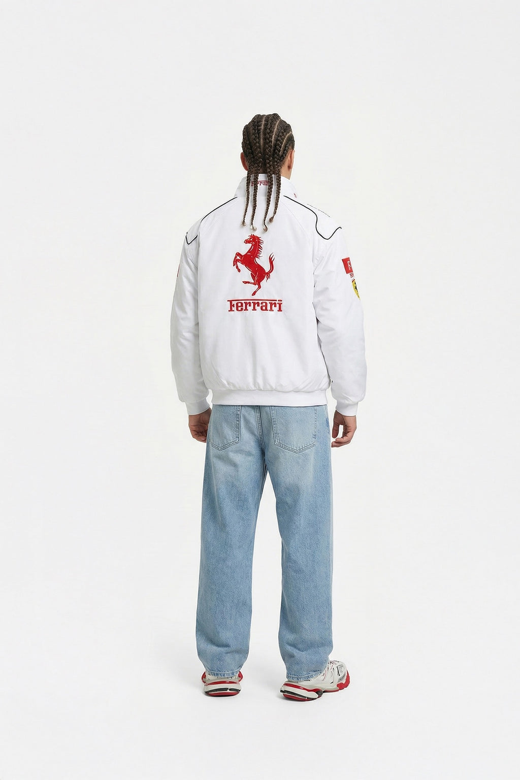 Scuderia Ferrari Vintage Jacket – White & Red