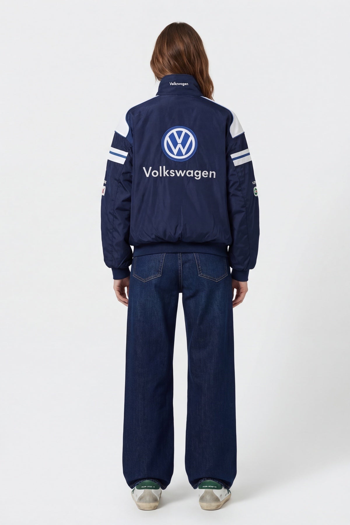 Volkswagen Motorsport Vintage Jacket – Navy Blue & White