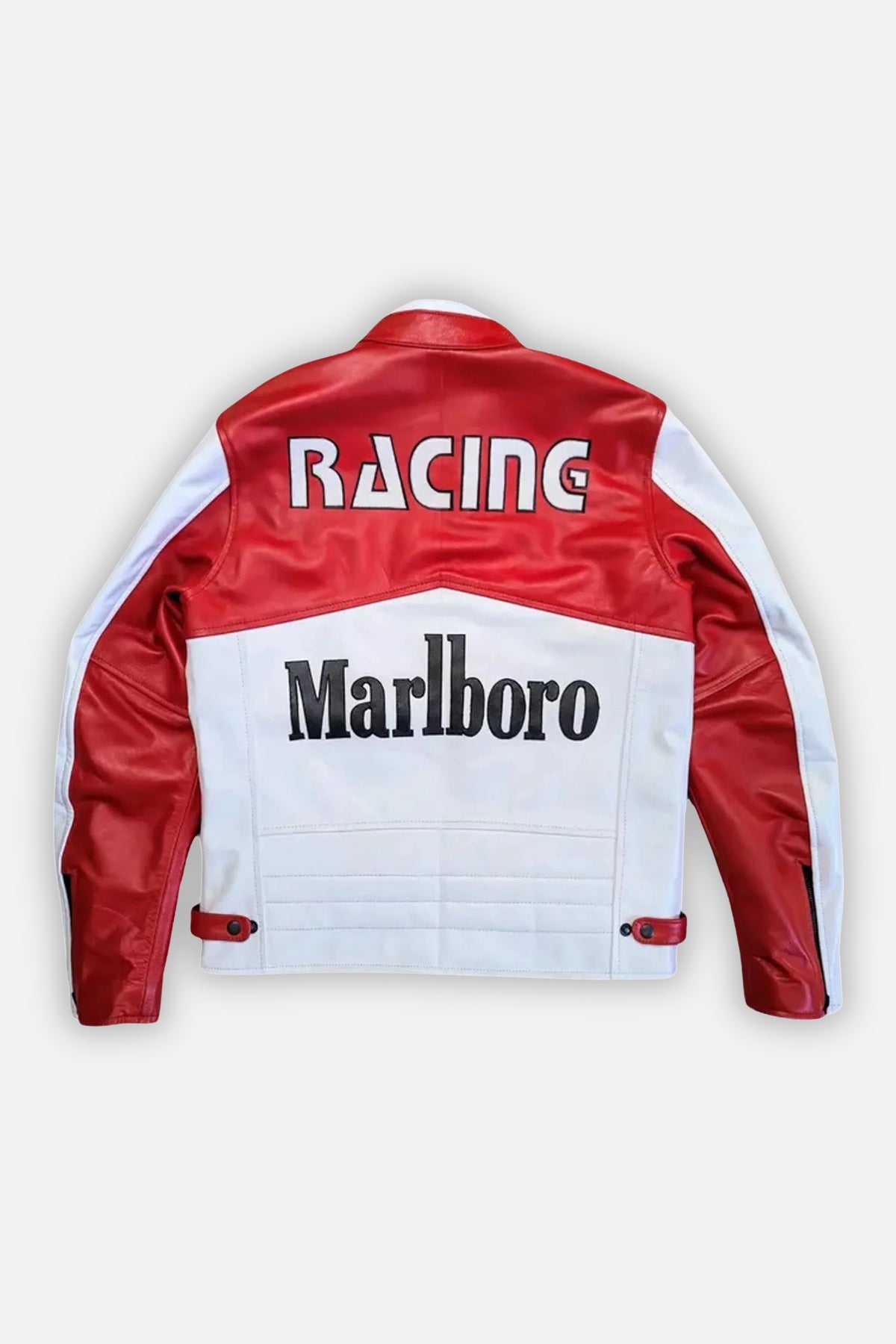 Marlboro Vintage Leather Jacket – Red & White