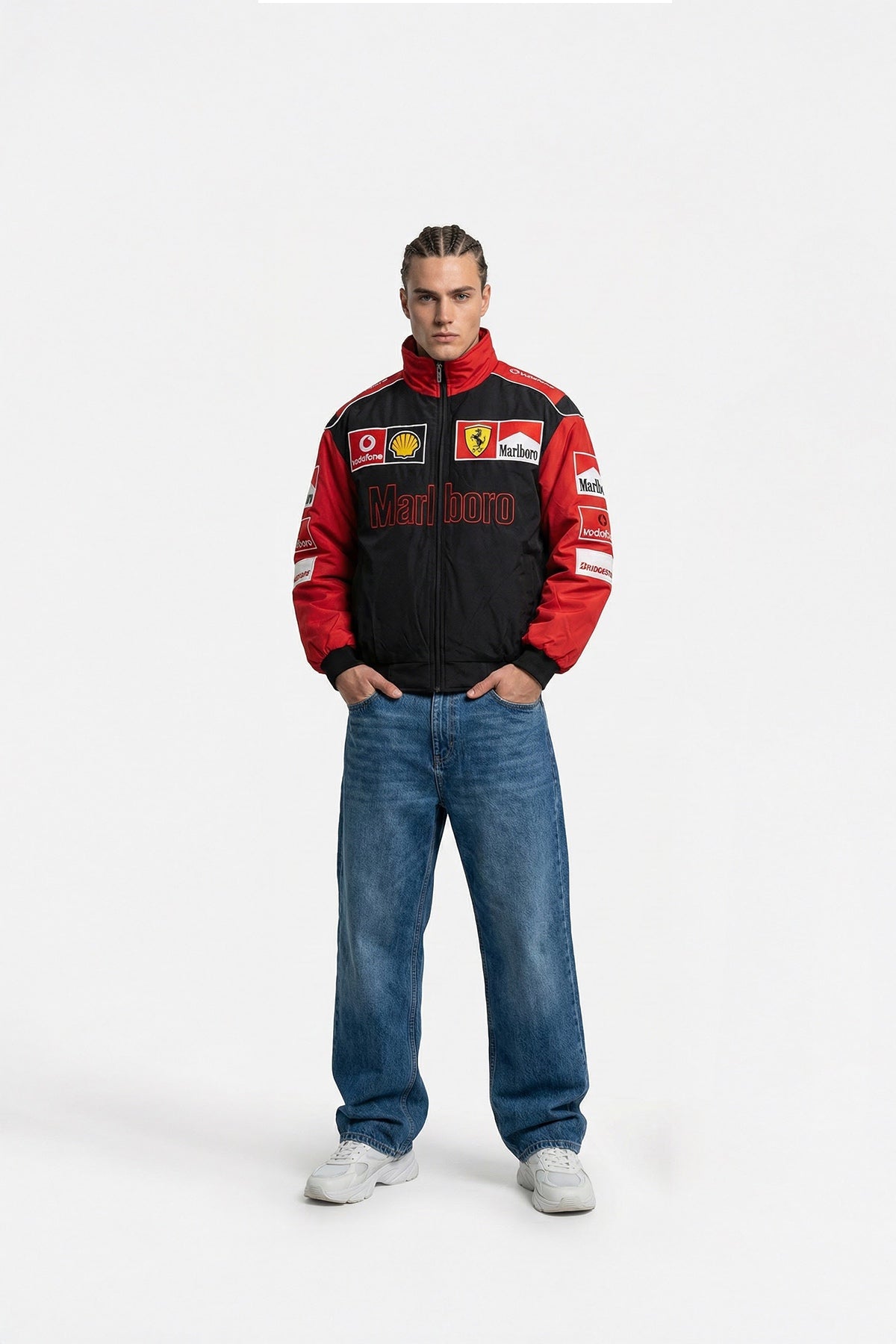 Scuderia Ferrari Marlboro Vintage Jacket – Black & Red