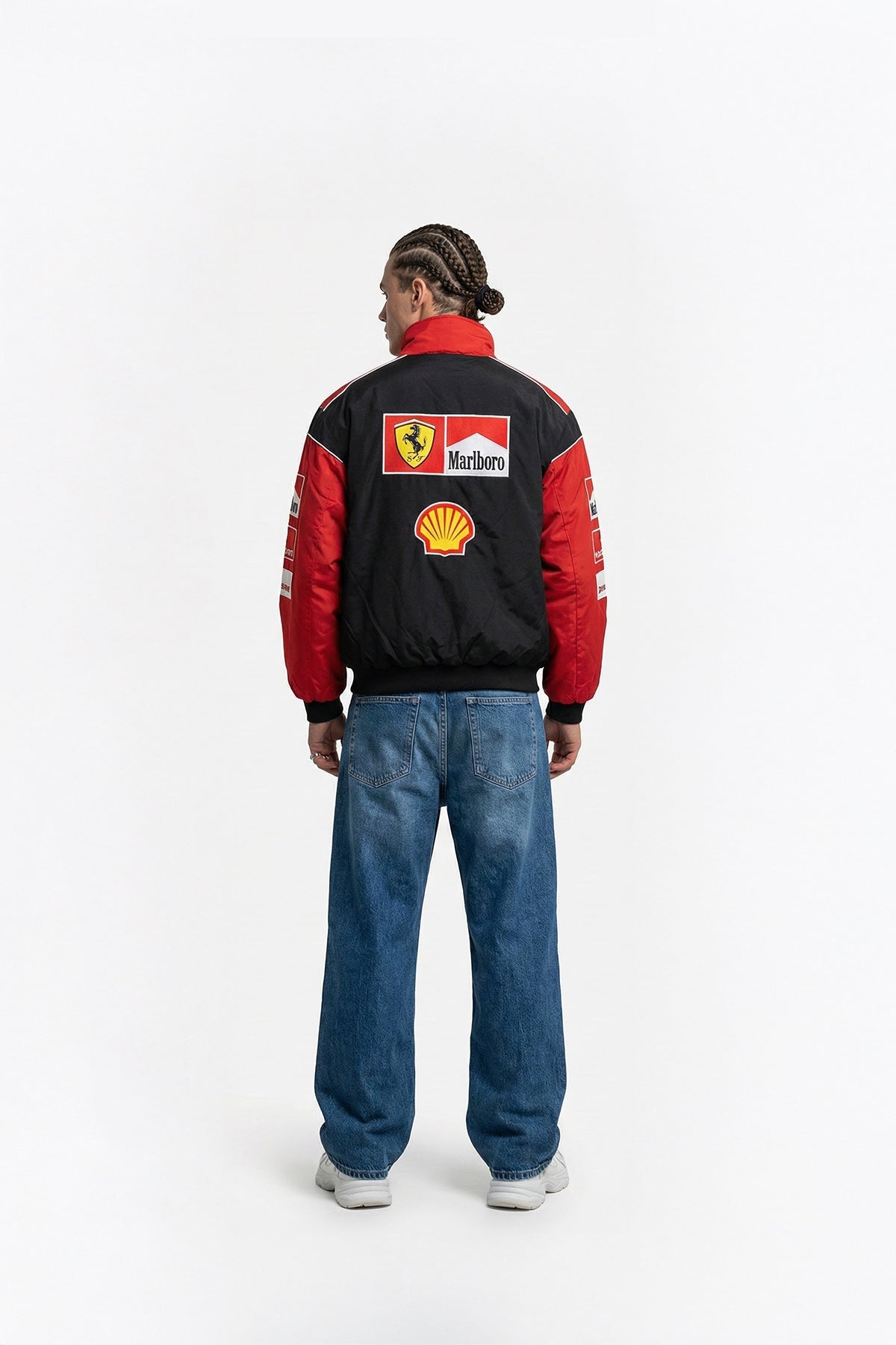 Scuderia Ferrari Marlboro Vintage Jacket – Black & Red