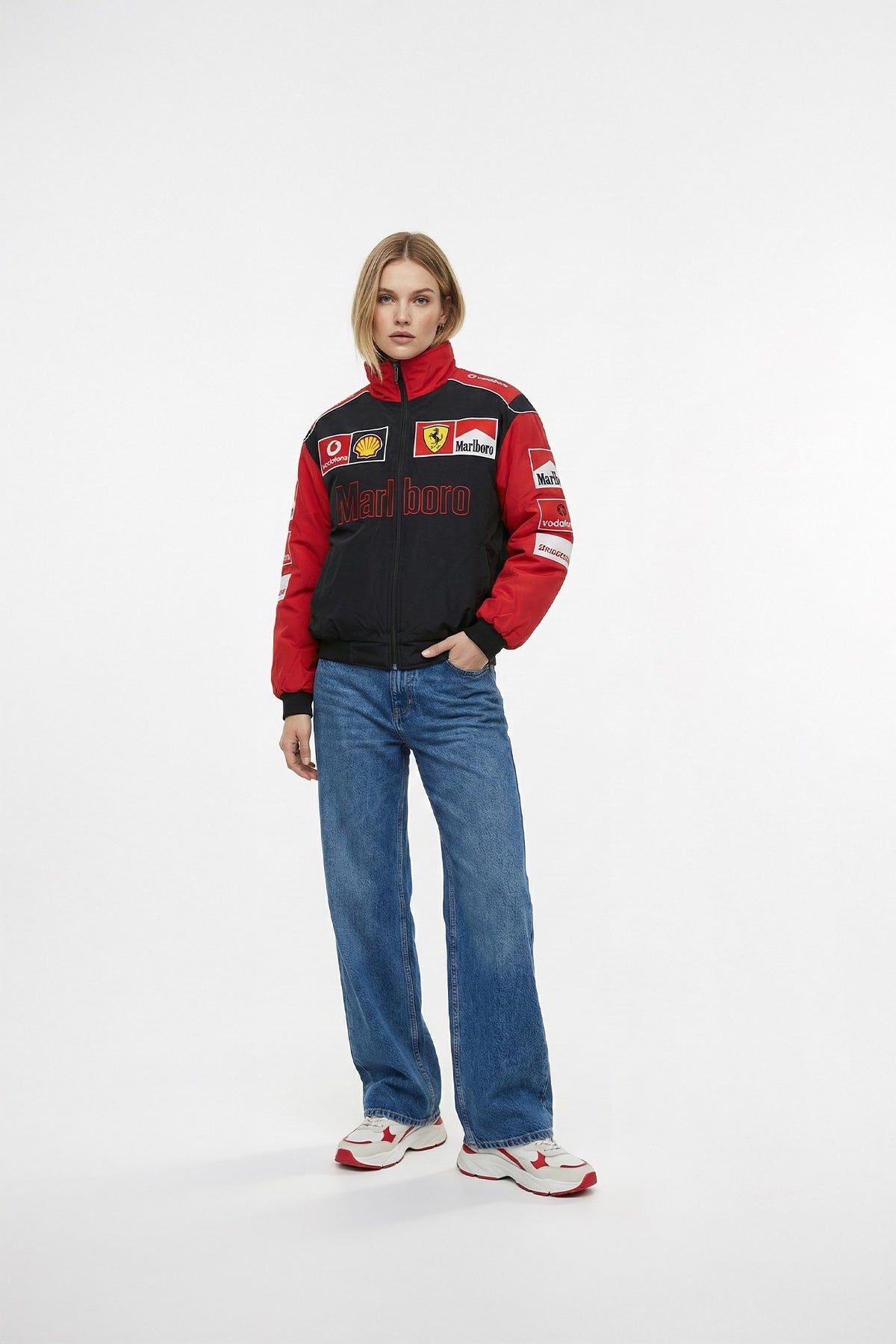 Scuderia Ferrari Marlboro Vintage Jacket – Black & Red