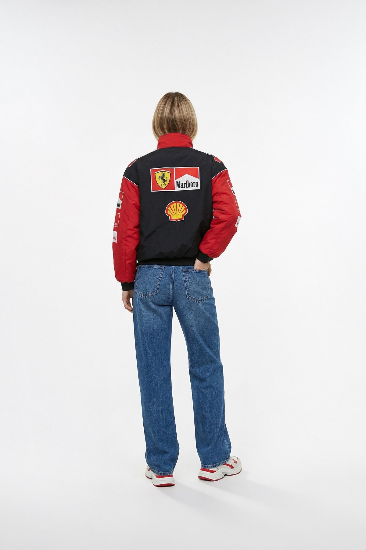 Scuderia Ferrari Marlboro Vintage Jacket – Black & Red