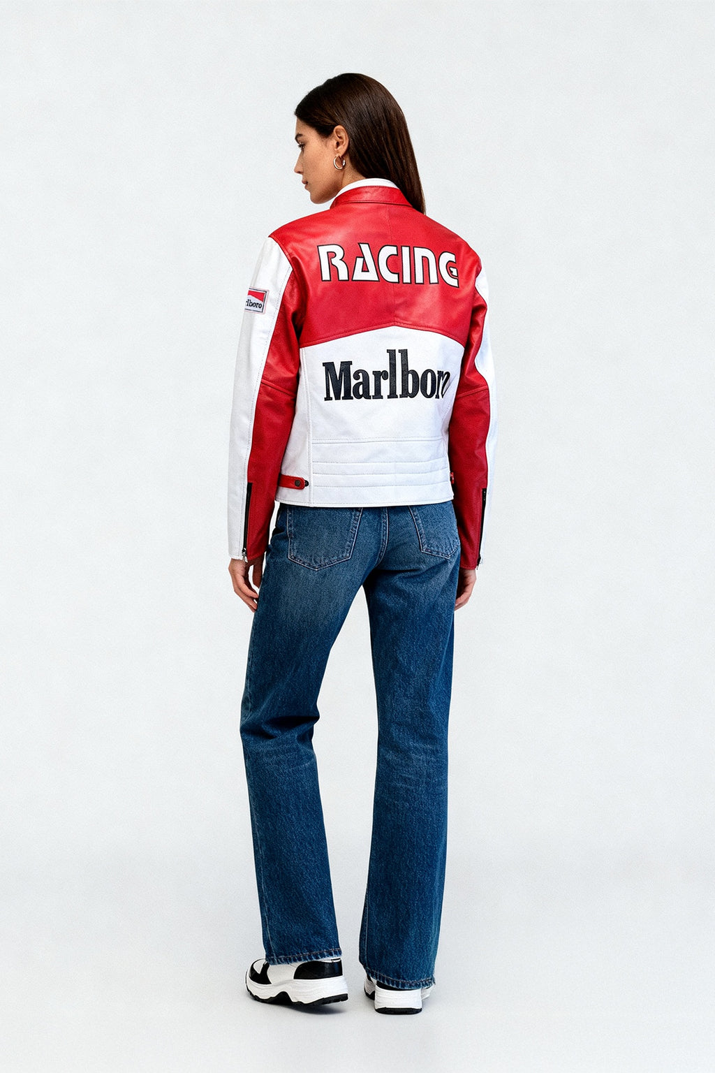 Marlboro Vintage Leather Jacket – Red & White
