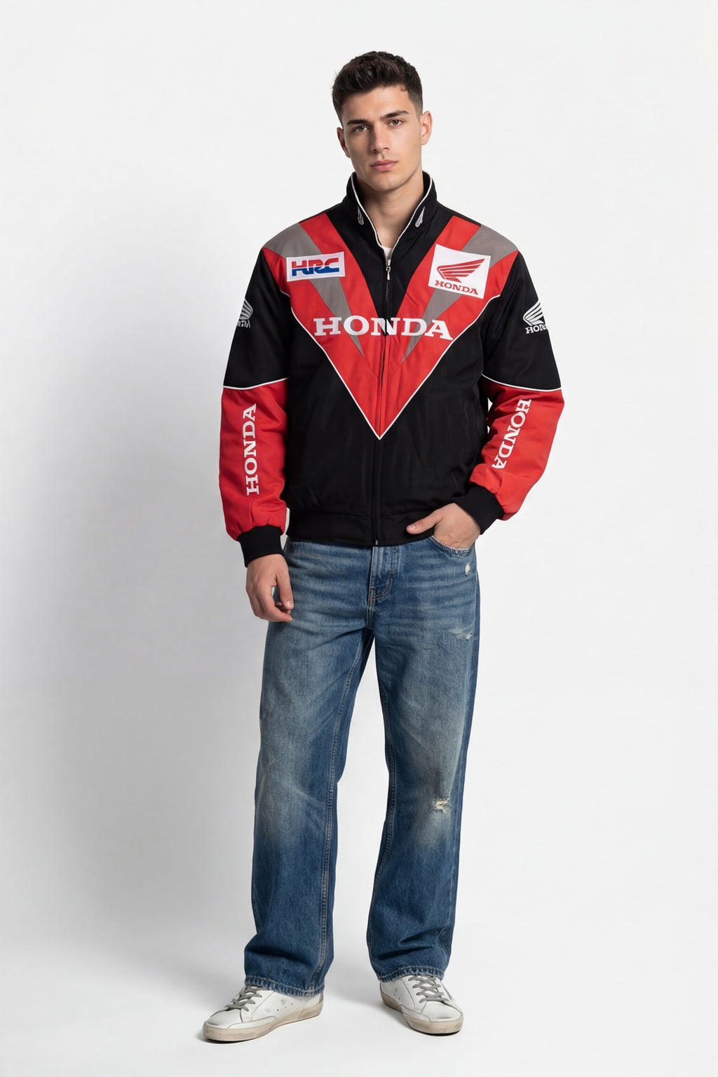Honda Vintage Jacket – Black & Red