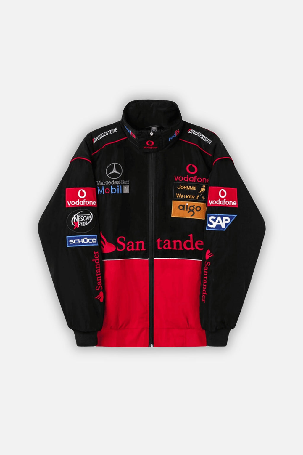 McLaren Mercedes Vintage Jacket – Black & Red