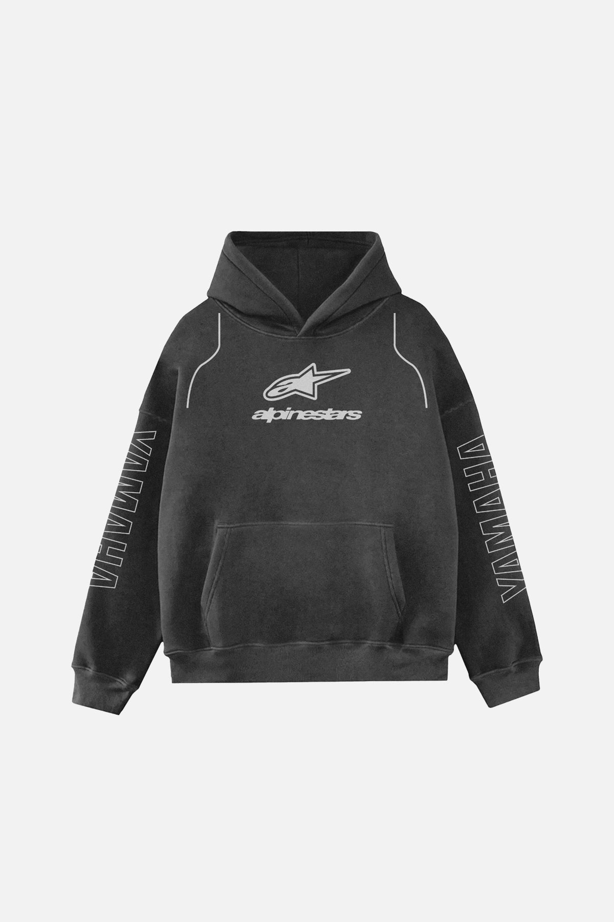 Yamaha x Alpinestars Vintage Hoodie – Black