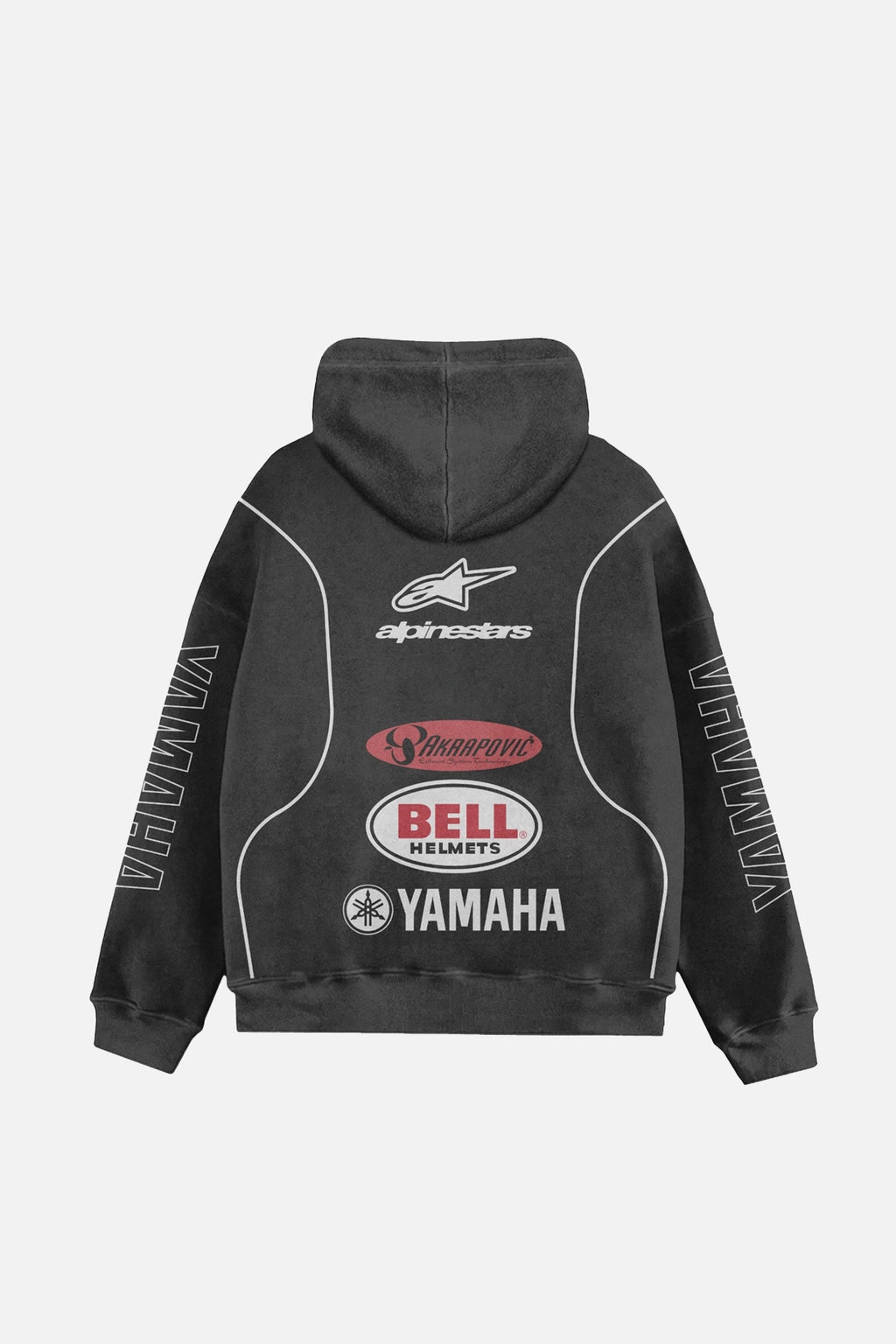 Yamaha x Alpinestars Vintage Hoodie – Black