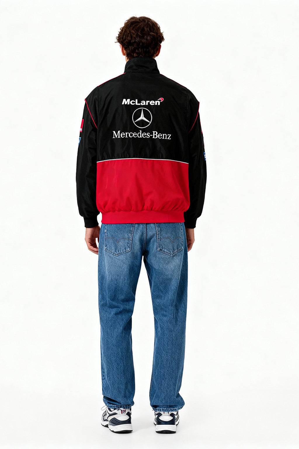 McLaren Mercedes Vintage Jacket – Black & Red