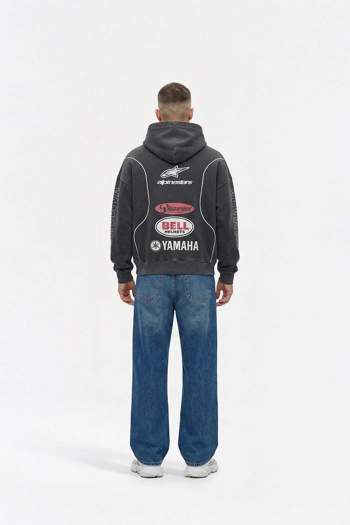 Yamaha x Alpinestars Vintage Hoodie – Black
