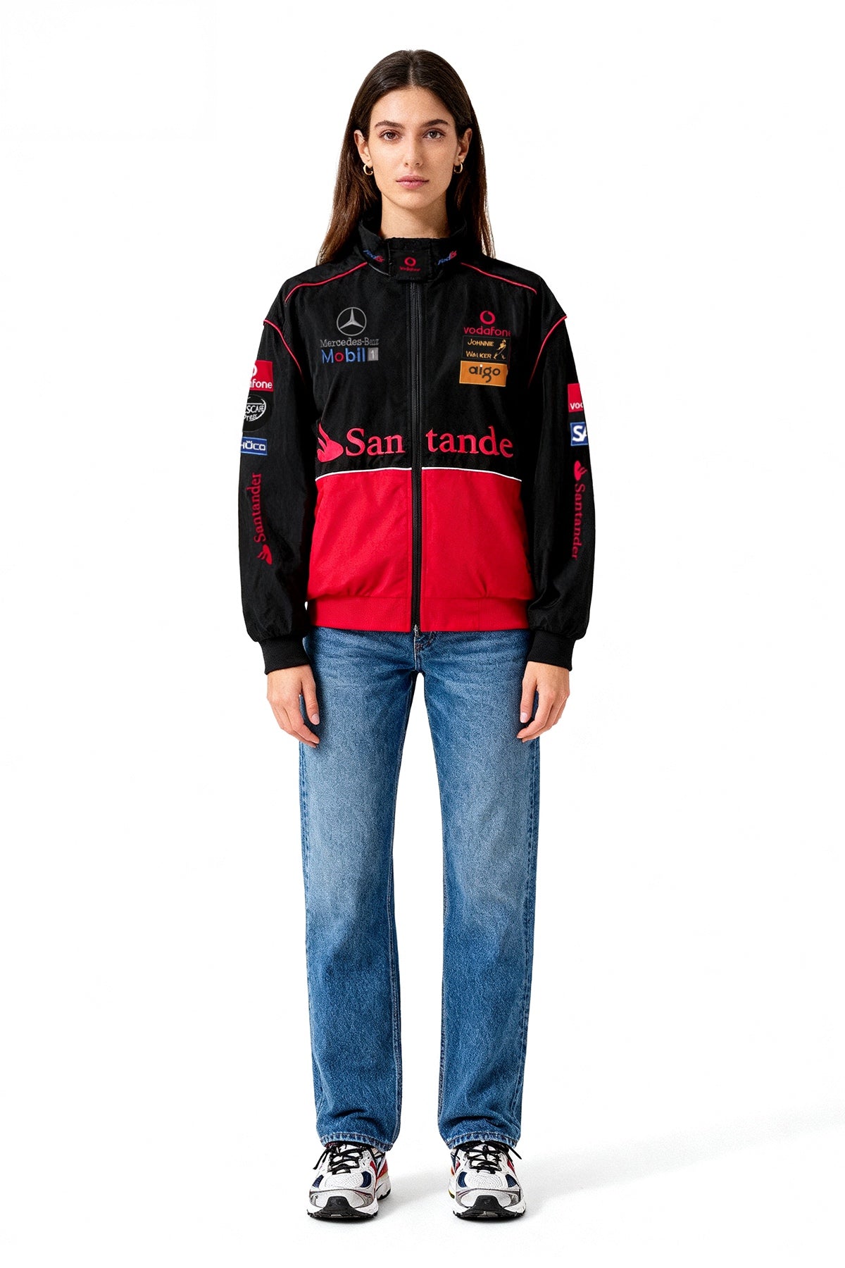 McLaren Mercedes Vintage Jacket – Black & Red