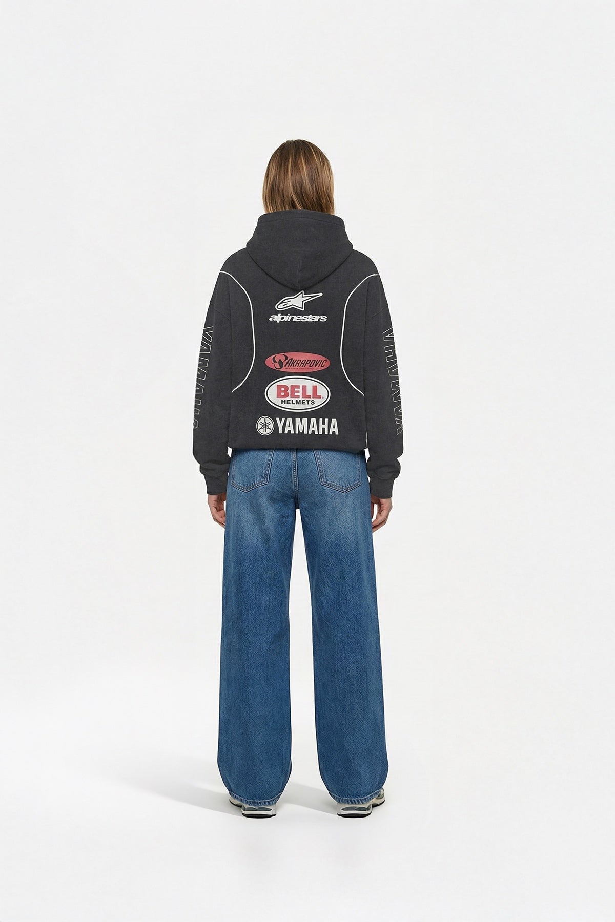 Yamaha x Alpinestars Vintage Hoodie – Black