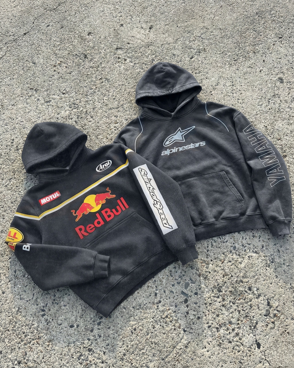 Red Bull x Alpinestars Vintage Hoodie – Contrast Piping