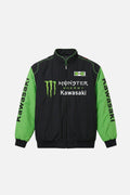Monster Energy Kawasaki Vintage Jacket – Black & Green