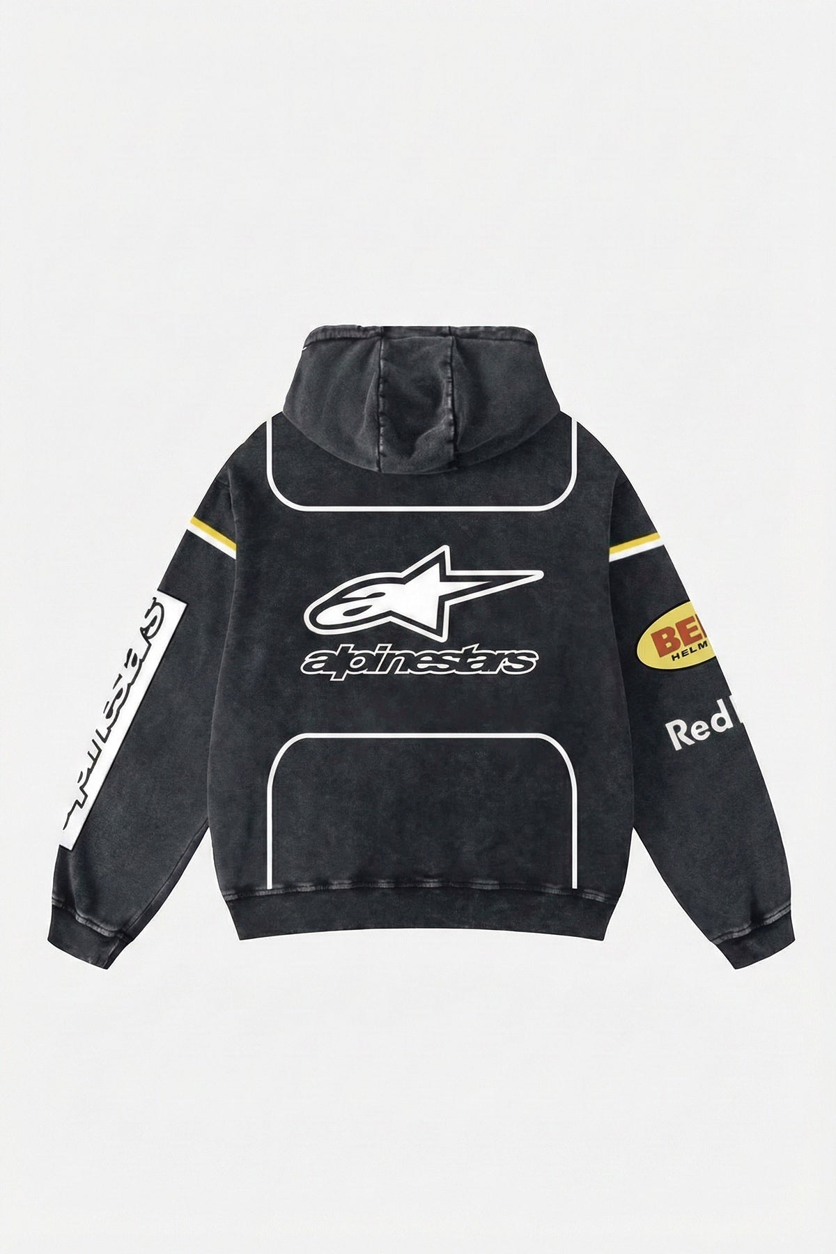 Red Bull x Alpinestars Vintage Hoodie – Contrast Piping