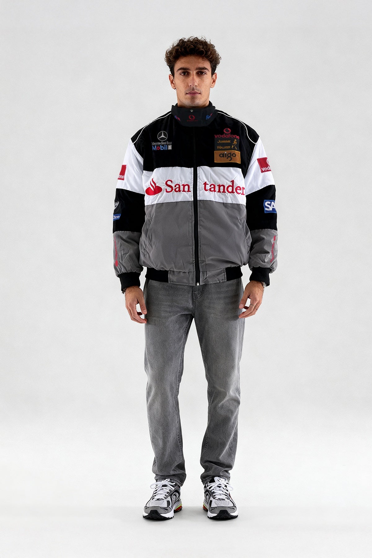 McLaren Mercedes Vintage Jacket – Black & Grey
