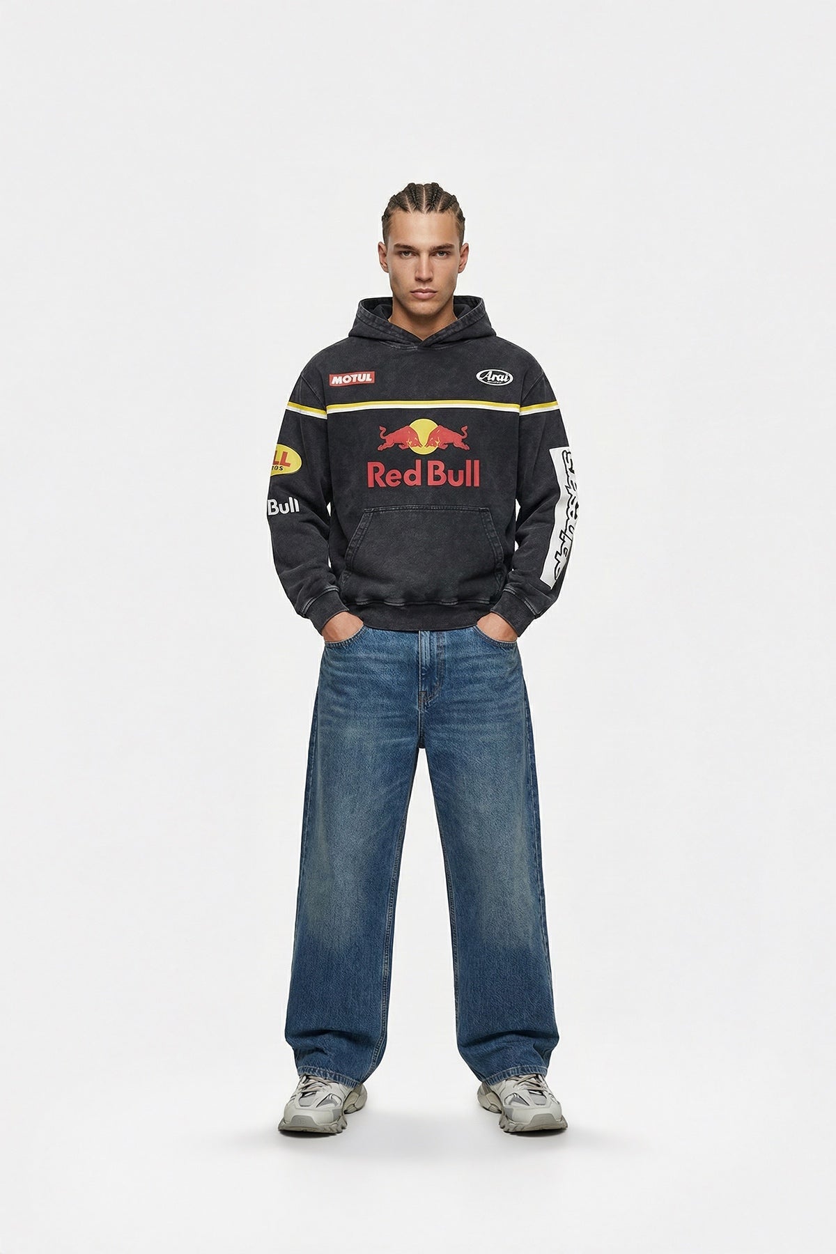 Red Bull x Alpinestars Vintage Hoodie – Contrast Piping