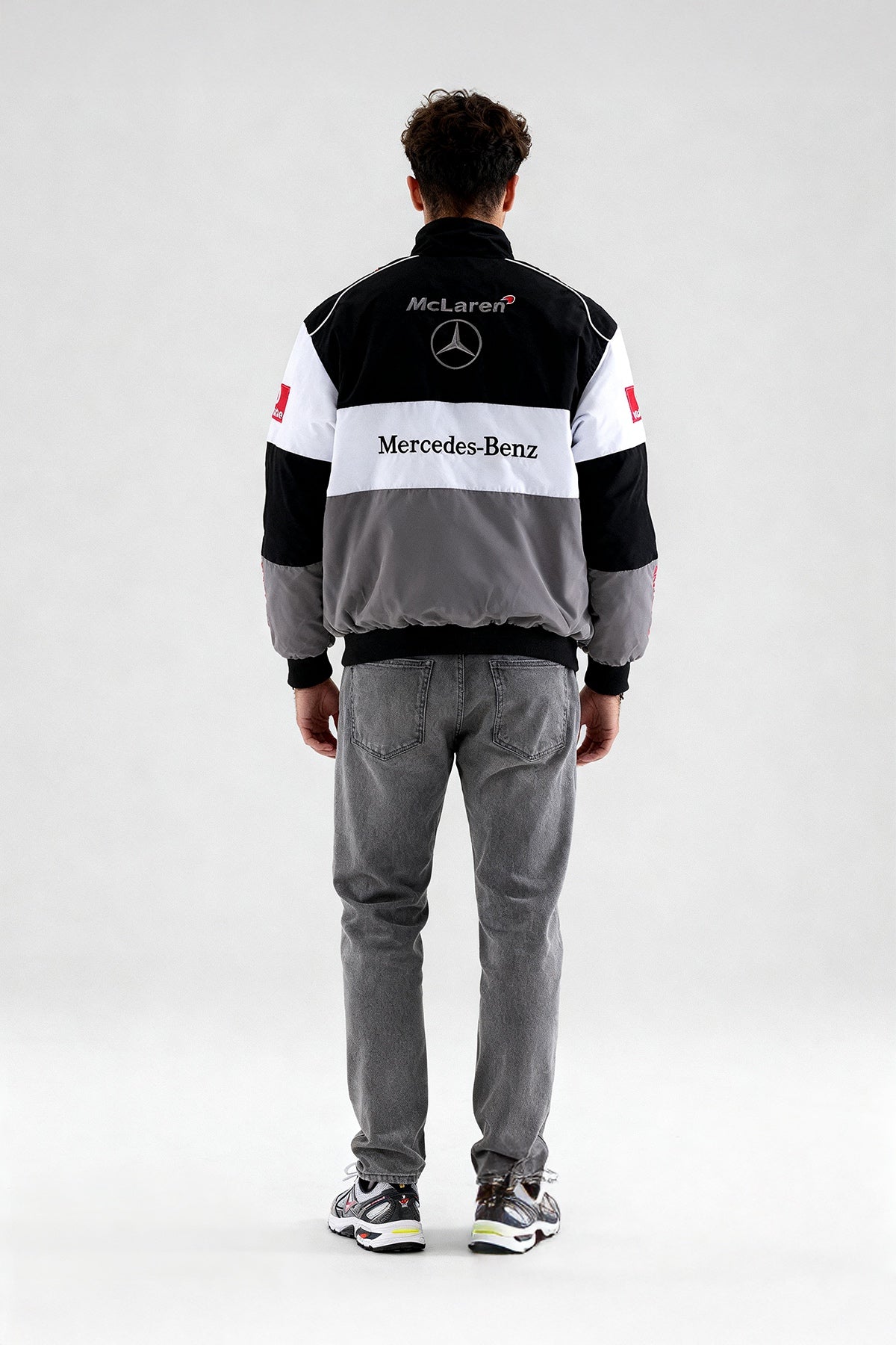 McLaren Mercedes Vintage Jacket – Black & Grey
