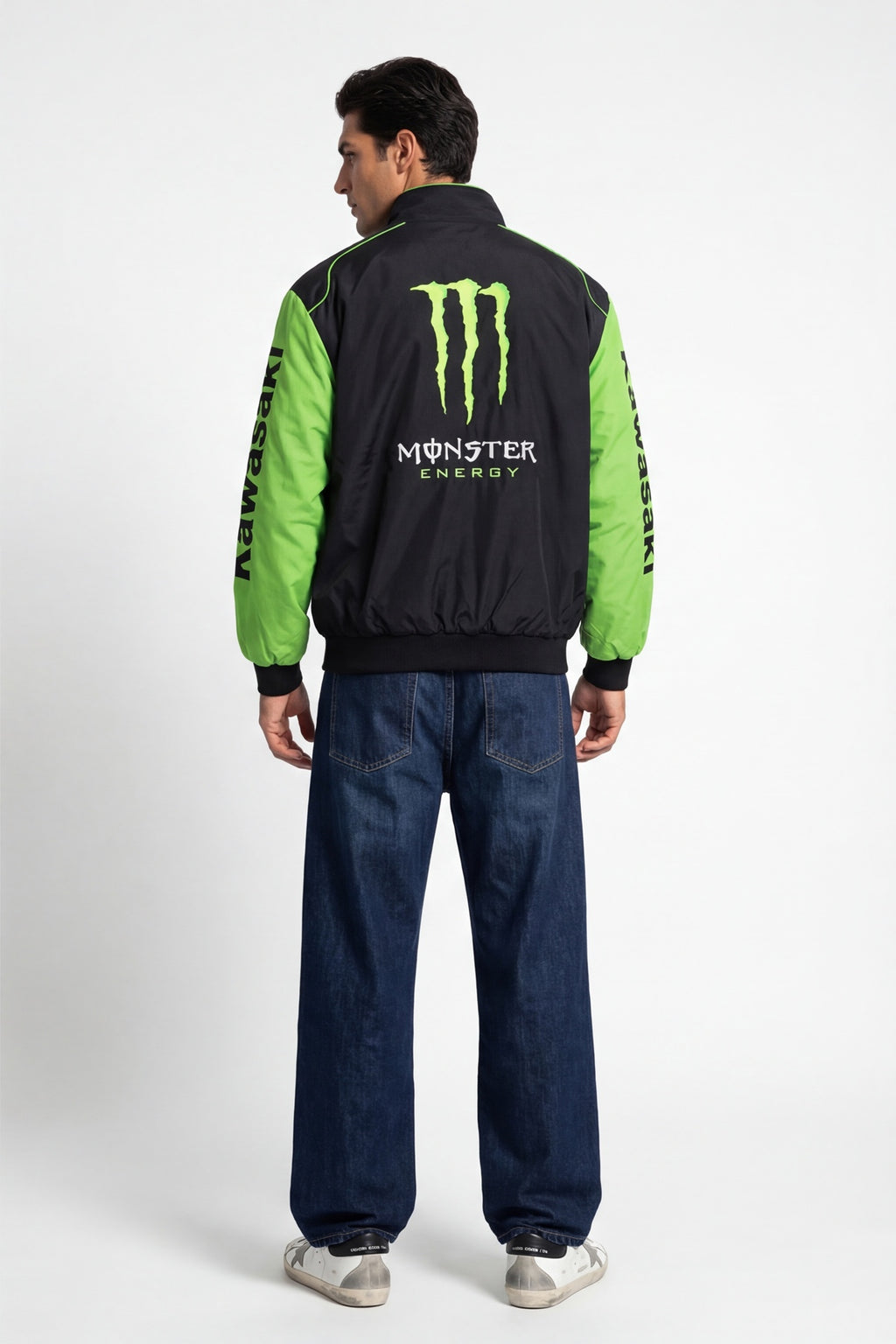 Monster Energy Kawasaki Vintage Jacket – Black & Green