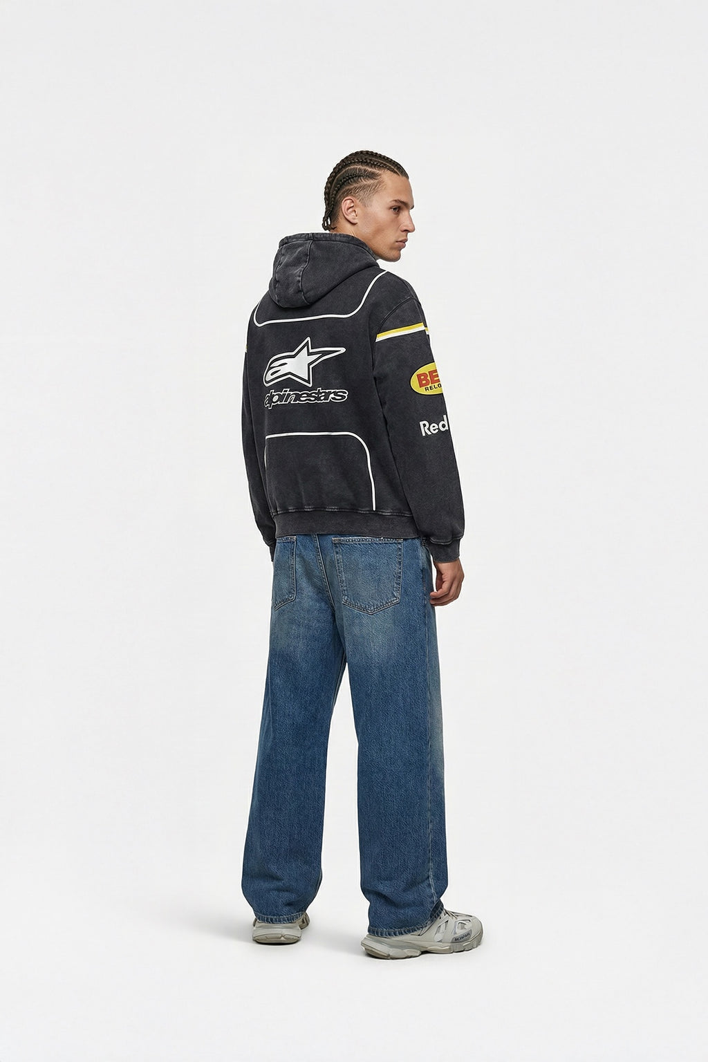 Red Bull x Alpinestars Vintage Hoodie – Contrast Piping
