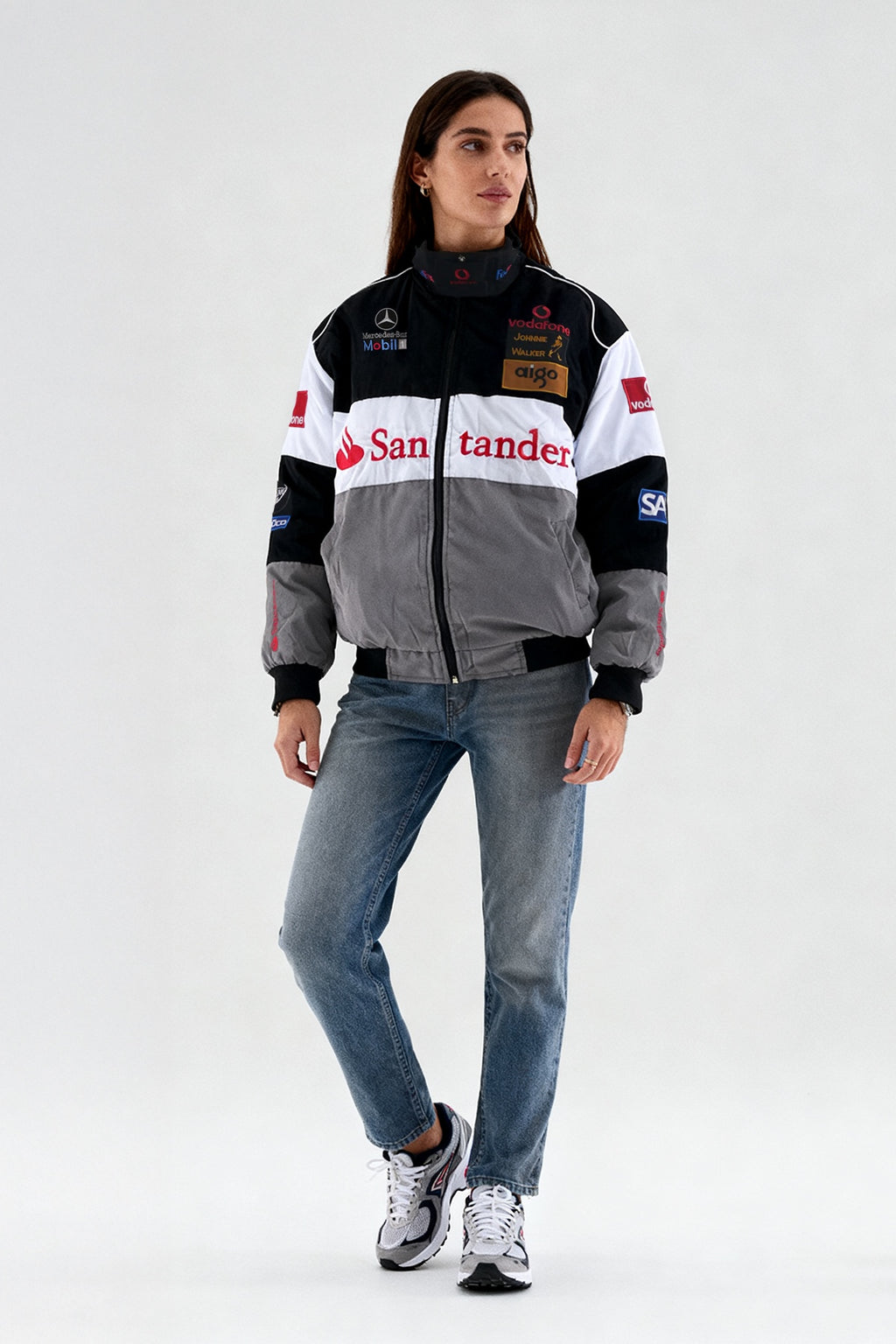 McLaren Mercedes Vintage Jacket – Black & Grey