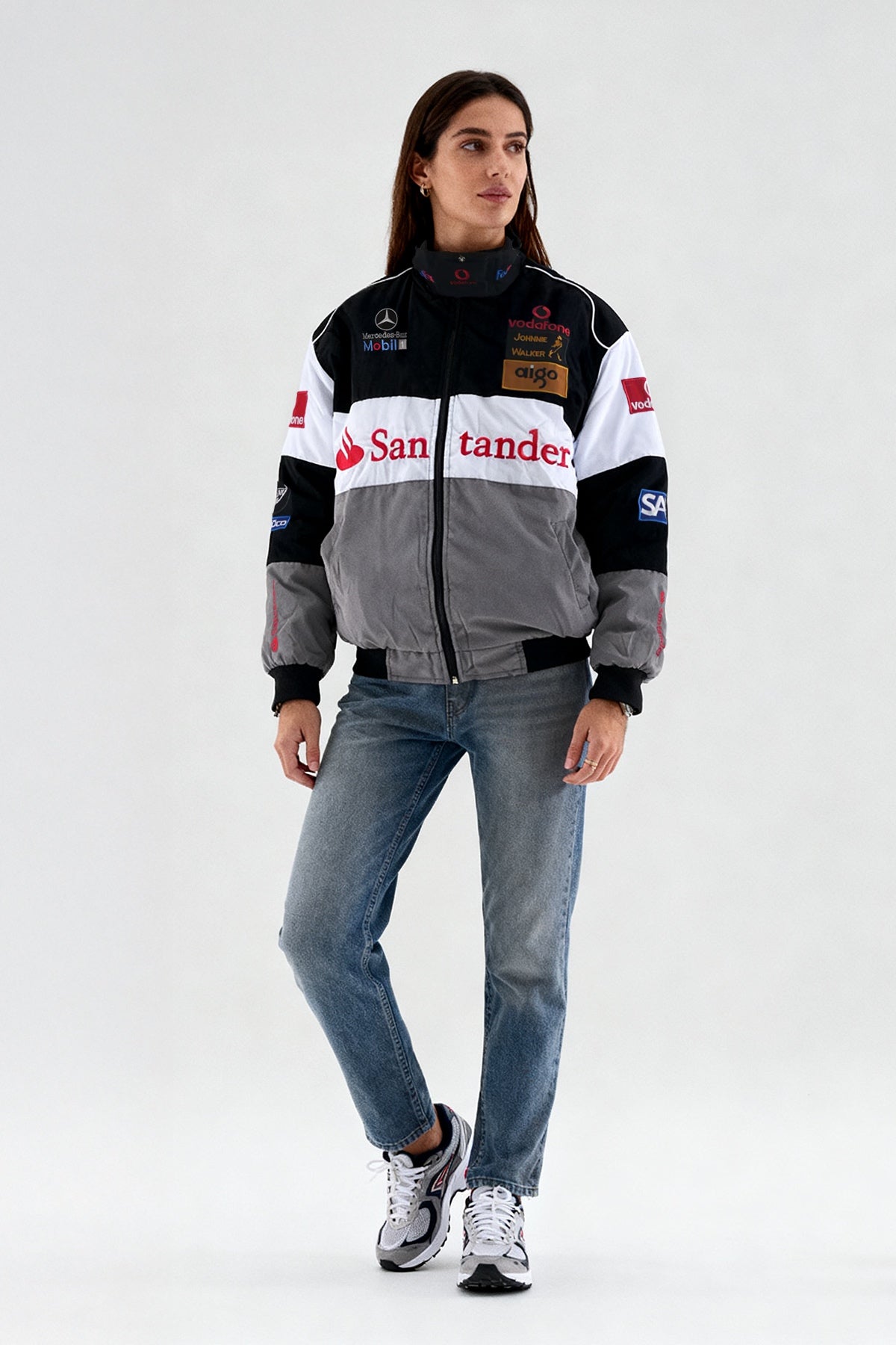 McLaren Mercedes Vintage Jacket – Black & Grey