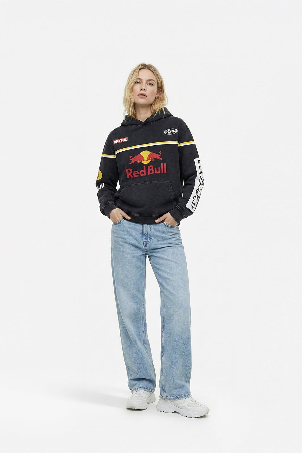 Red Bull x Alpinestars Vintage Hoodie – Contrast Piping