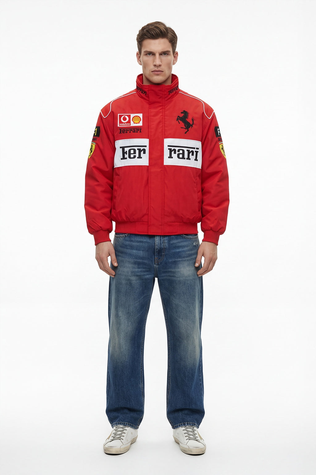 Scuderia Ferrari Vintage Jacket – Red & White