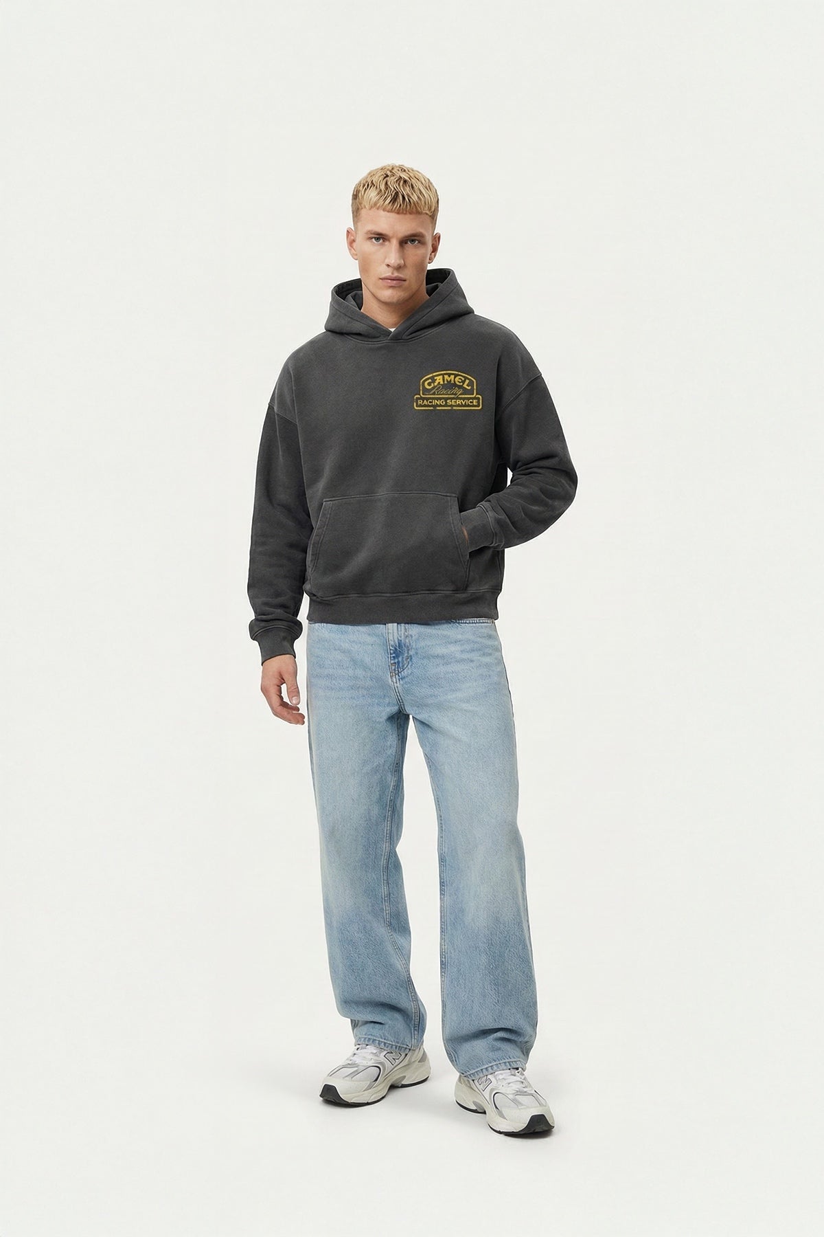Camel Service Vintage Hoodie – Black