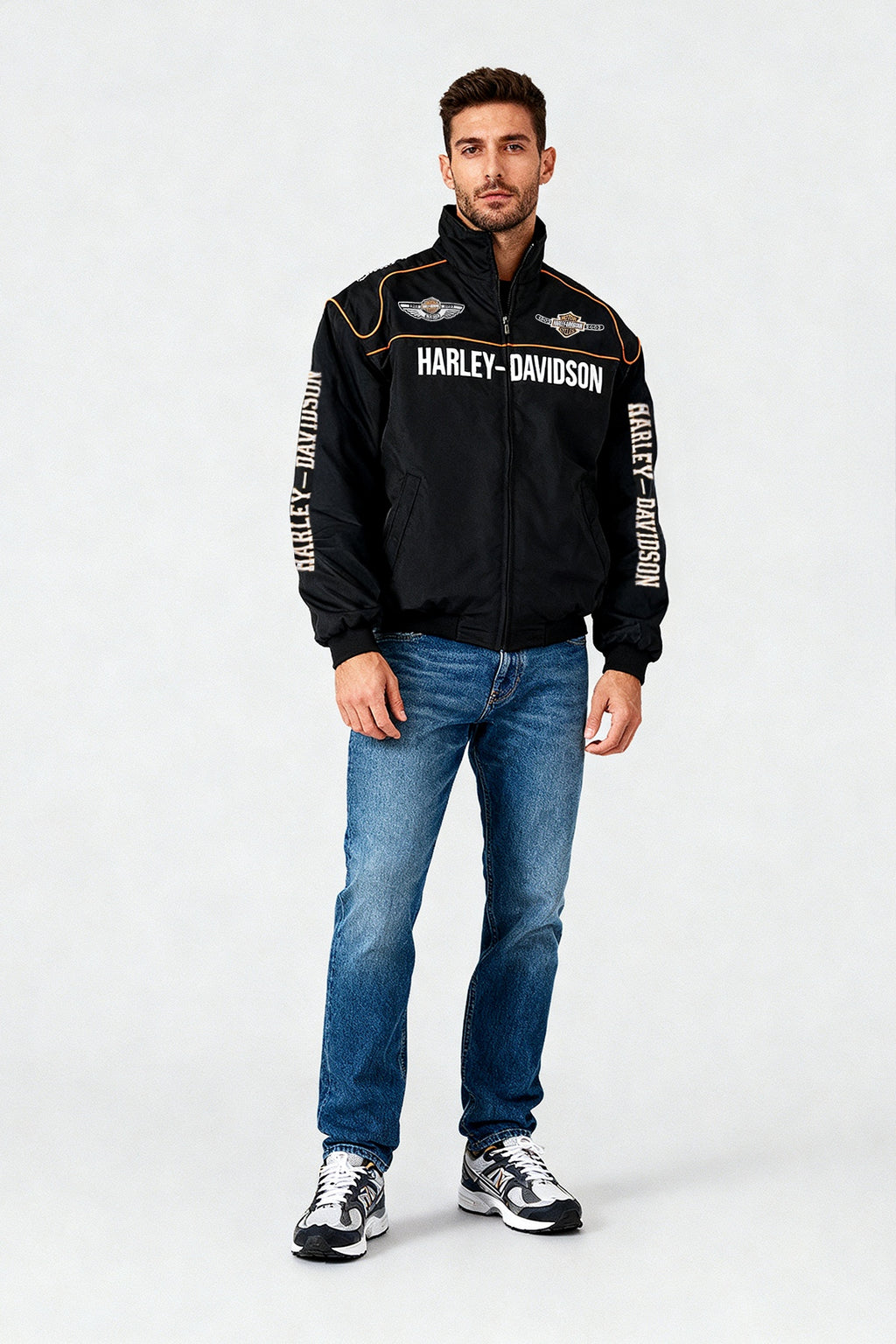 Harley-Davidson 100th Anniversary Vintage Jacket – Black & Orange