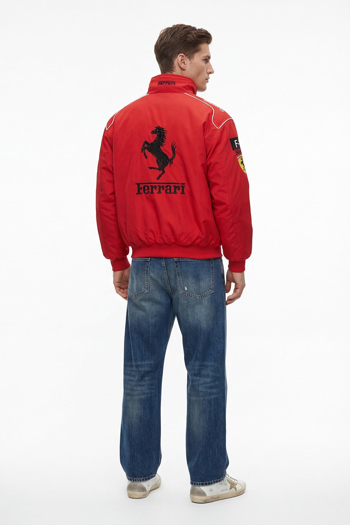 Scuderia Ferrari Vintage Jacket – Red & White