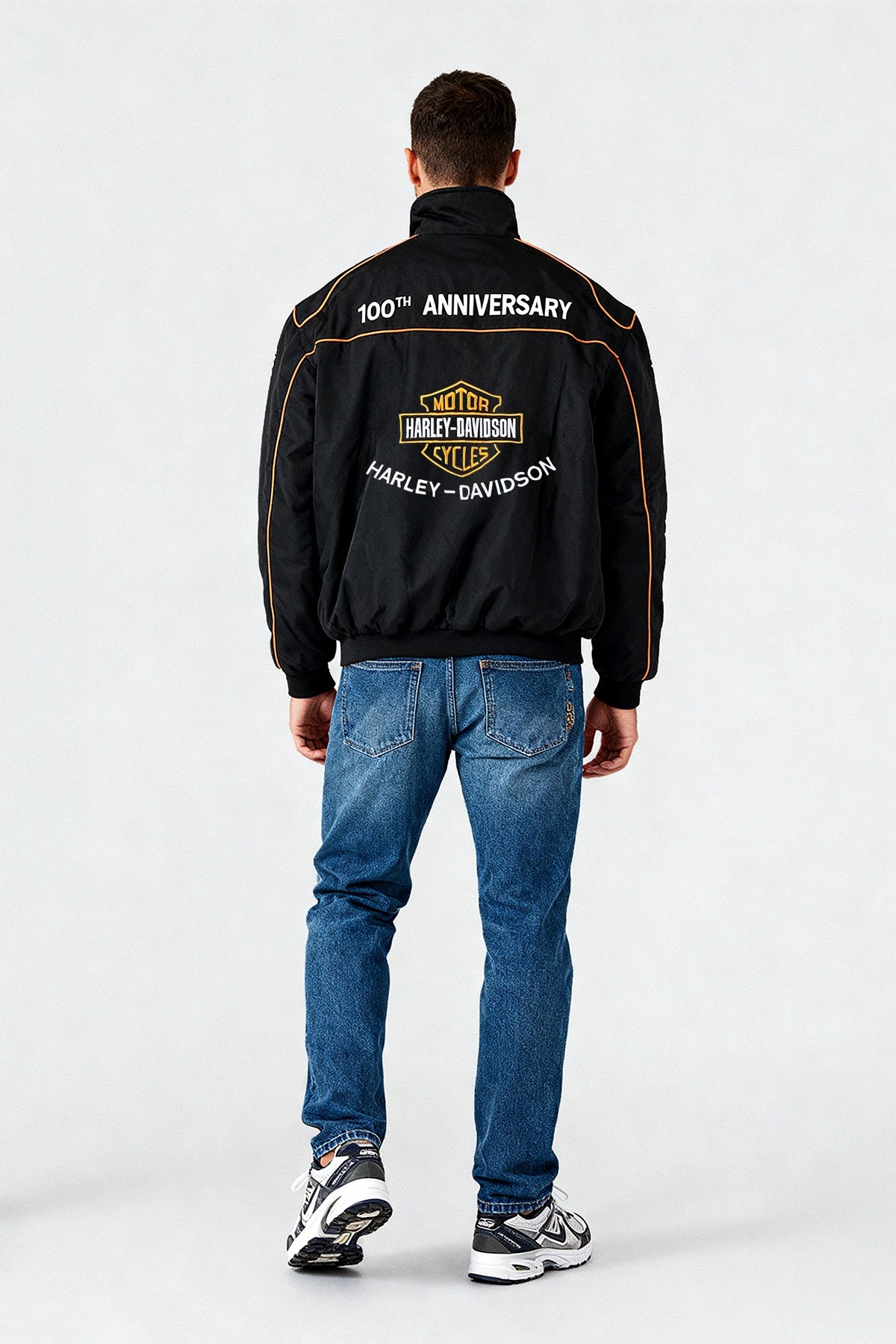 Harley-Davidson 100th Anniversary Vintage Jacket – Black & Orange