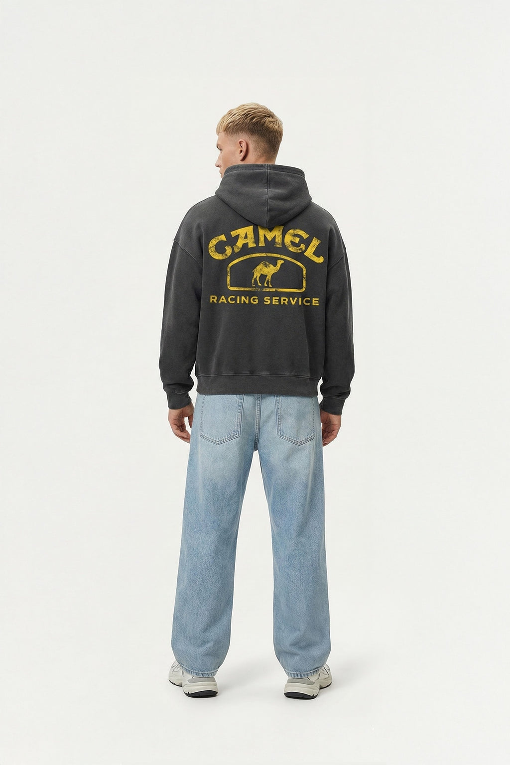 Camel Service Vintage Hoodie – Black