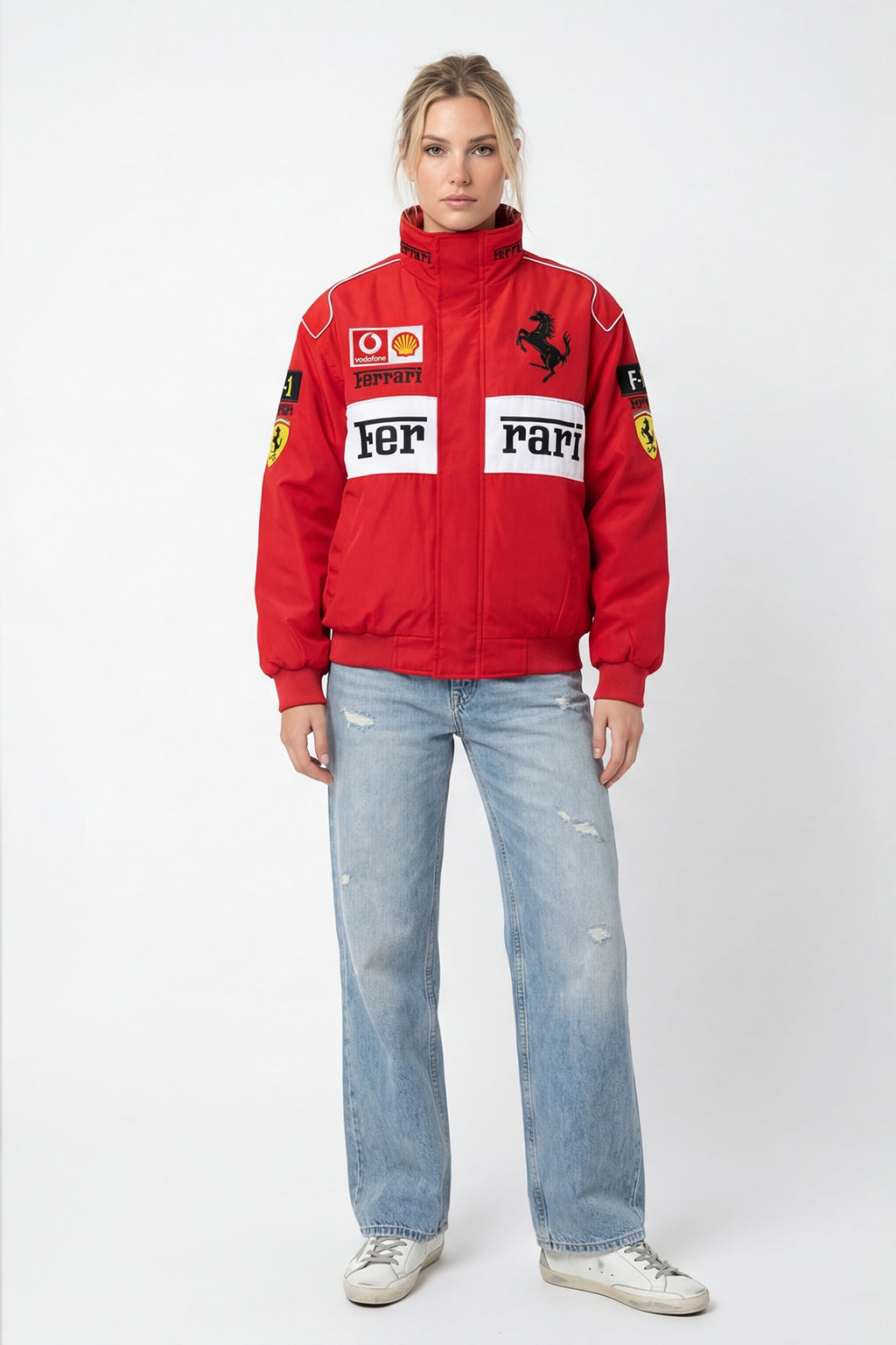 Scuderia Ferrari Vintage Jacket – Red & White