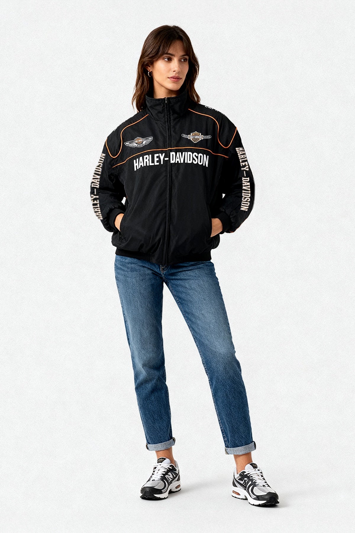 Harley-Davidson 100th Anniversary Vintage Jacket – Black & Orange