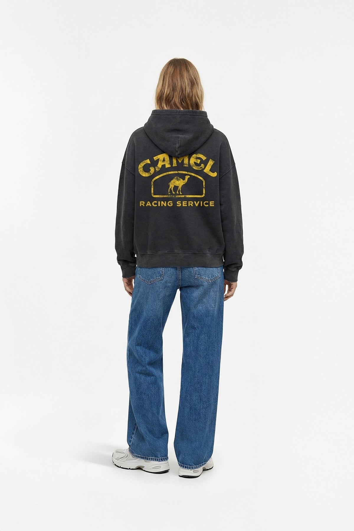 Camel Service Vintage Hoodie – Black