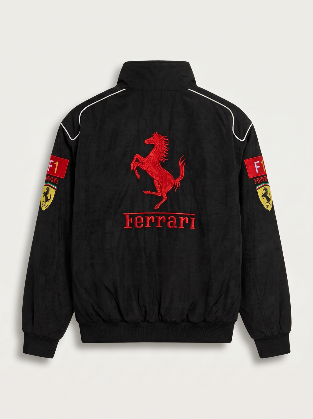 Scuderia Ferrari Vintage Jacket – Black & Red Cavallino