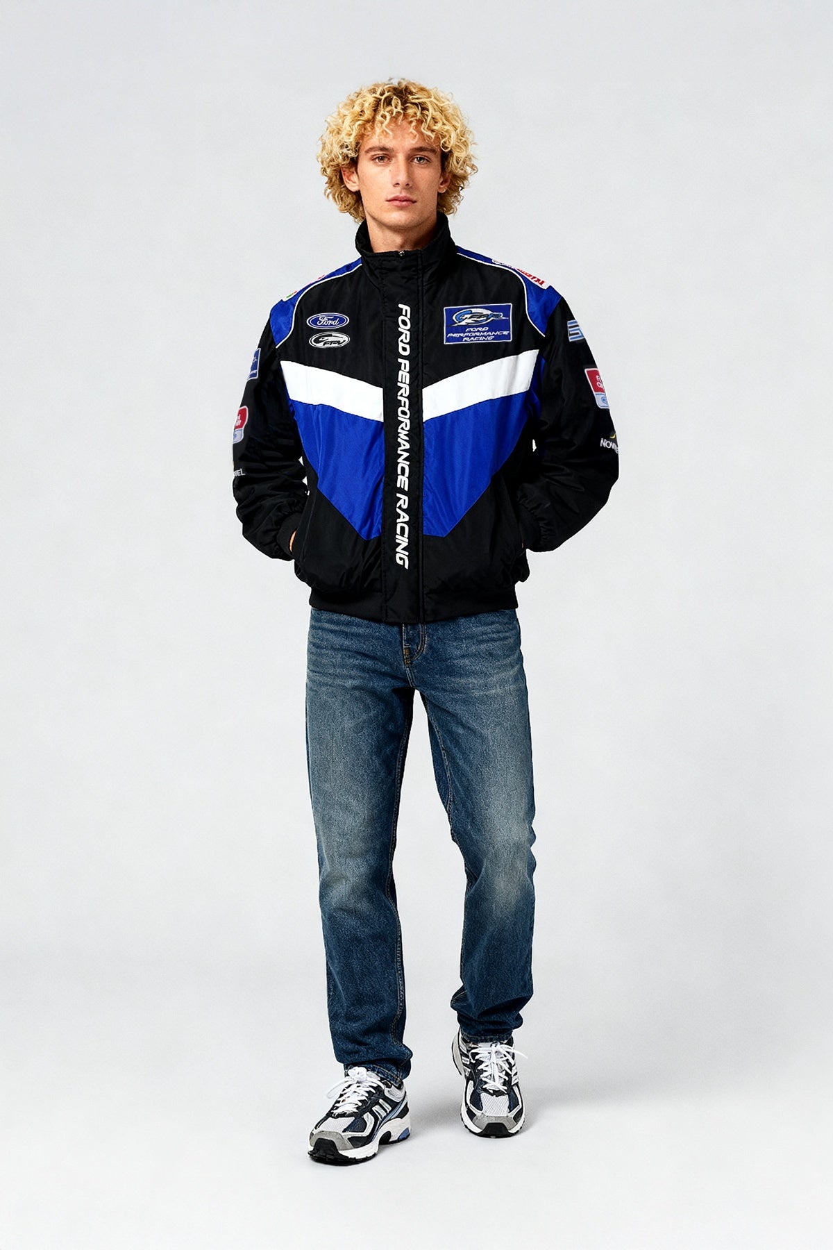 Ford Performance Vintage Jacket – Black & Royal Blue