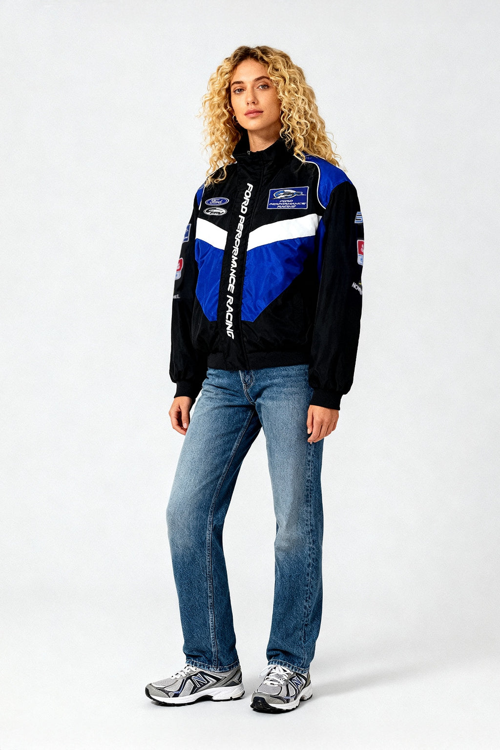Ford Performance Vintage Jacket – Black & Royal Blue