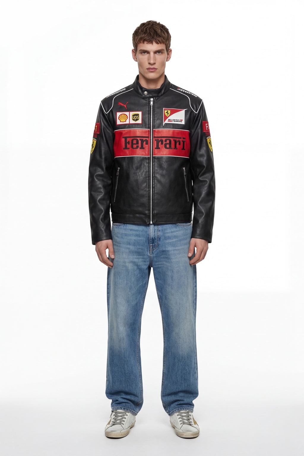 Scuderia Ferrari Vintage Jacket – Stealth Black & Red