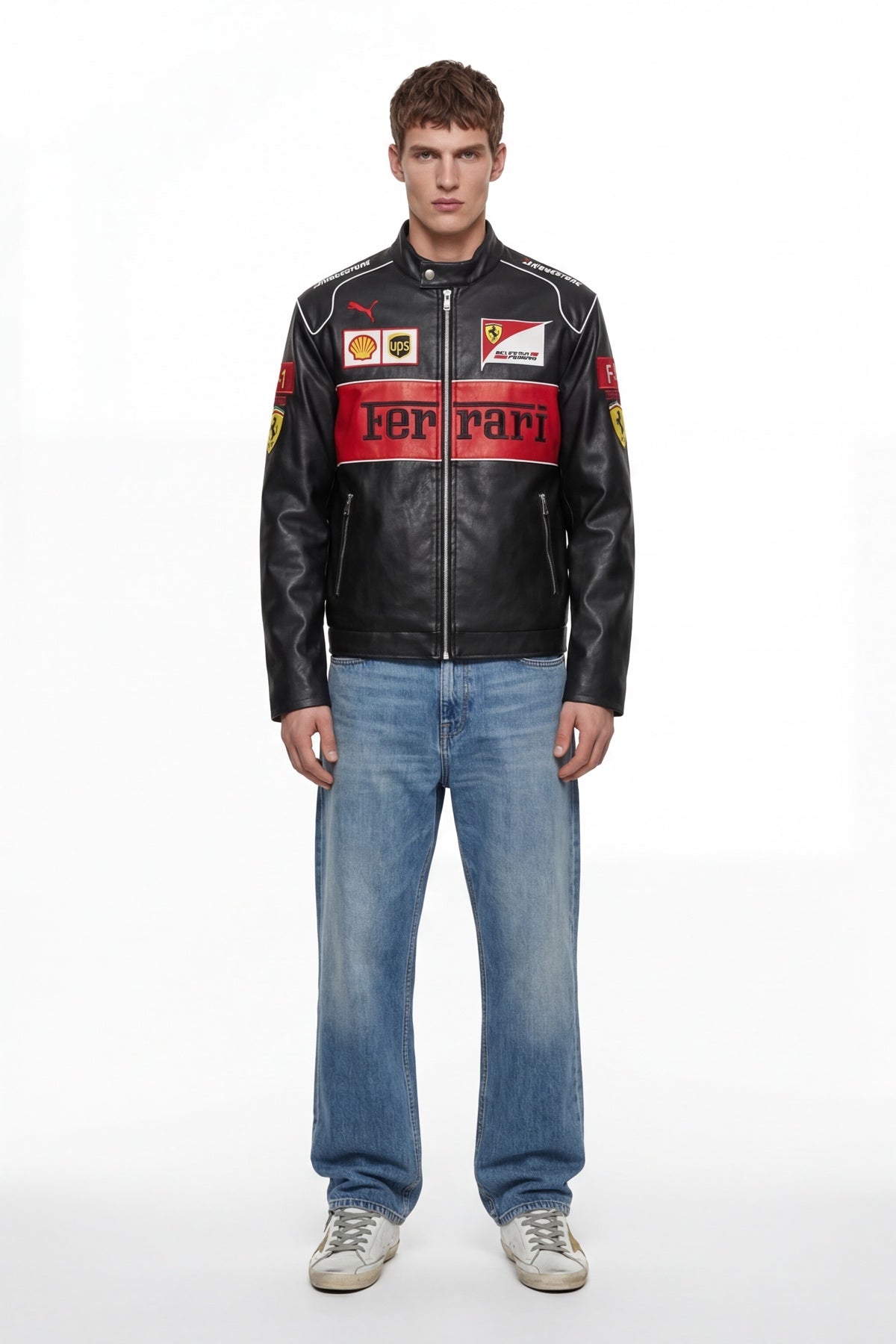 Scuderia Ferrari Vintage Jacket – Stealth Black & Red
