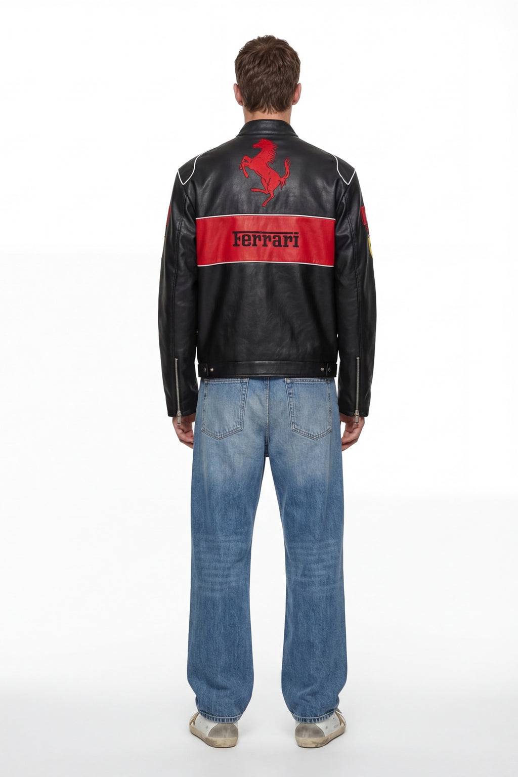 Scuderia Ferrari Vintage Jacket – Stealth Black & Red