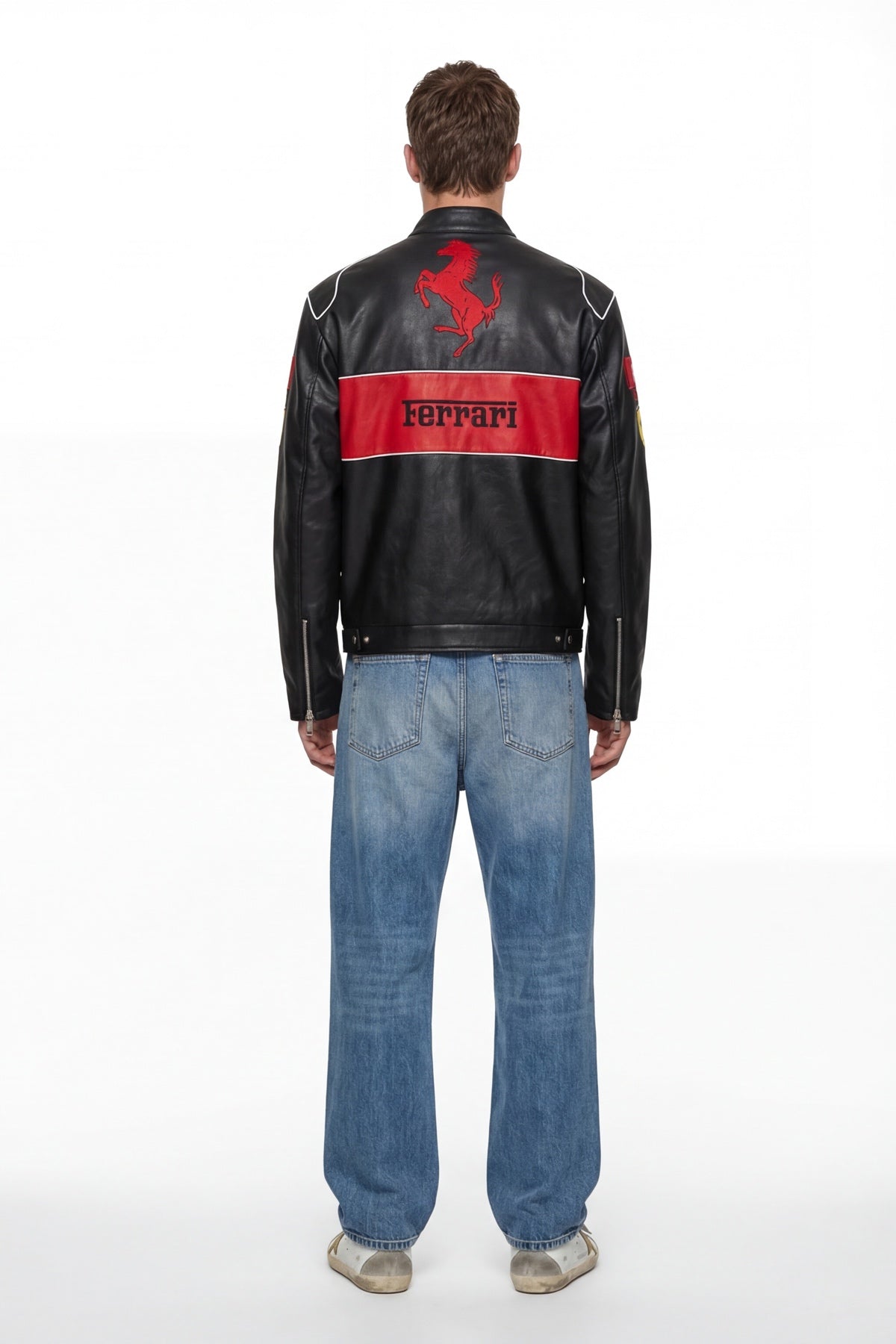 Scuderia Ferrari Vintage Jacket – Stealth Black & Red