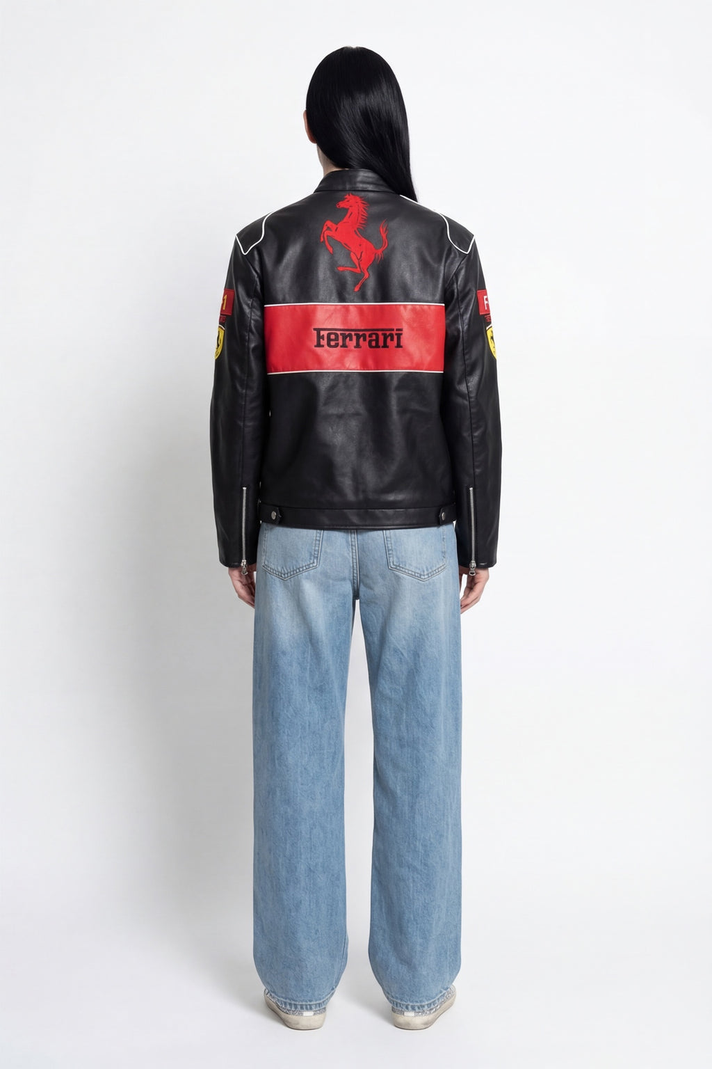 Scuderia Ferrari Vintage Jacket – Stealth Black & Red
