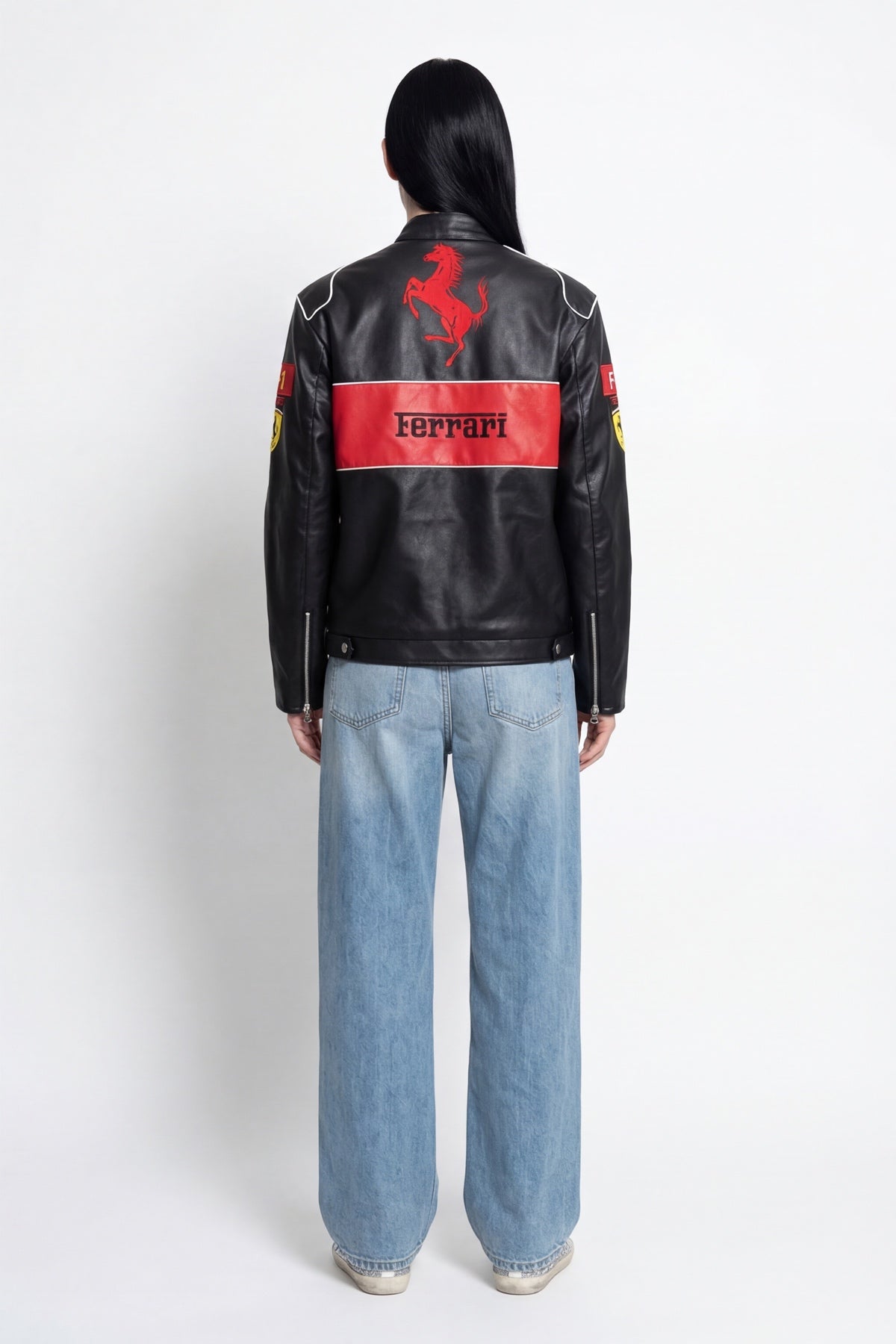 Scuderia Ferrari Vintage Jacket – Stealth Black & Red