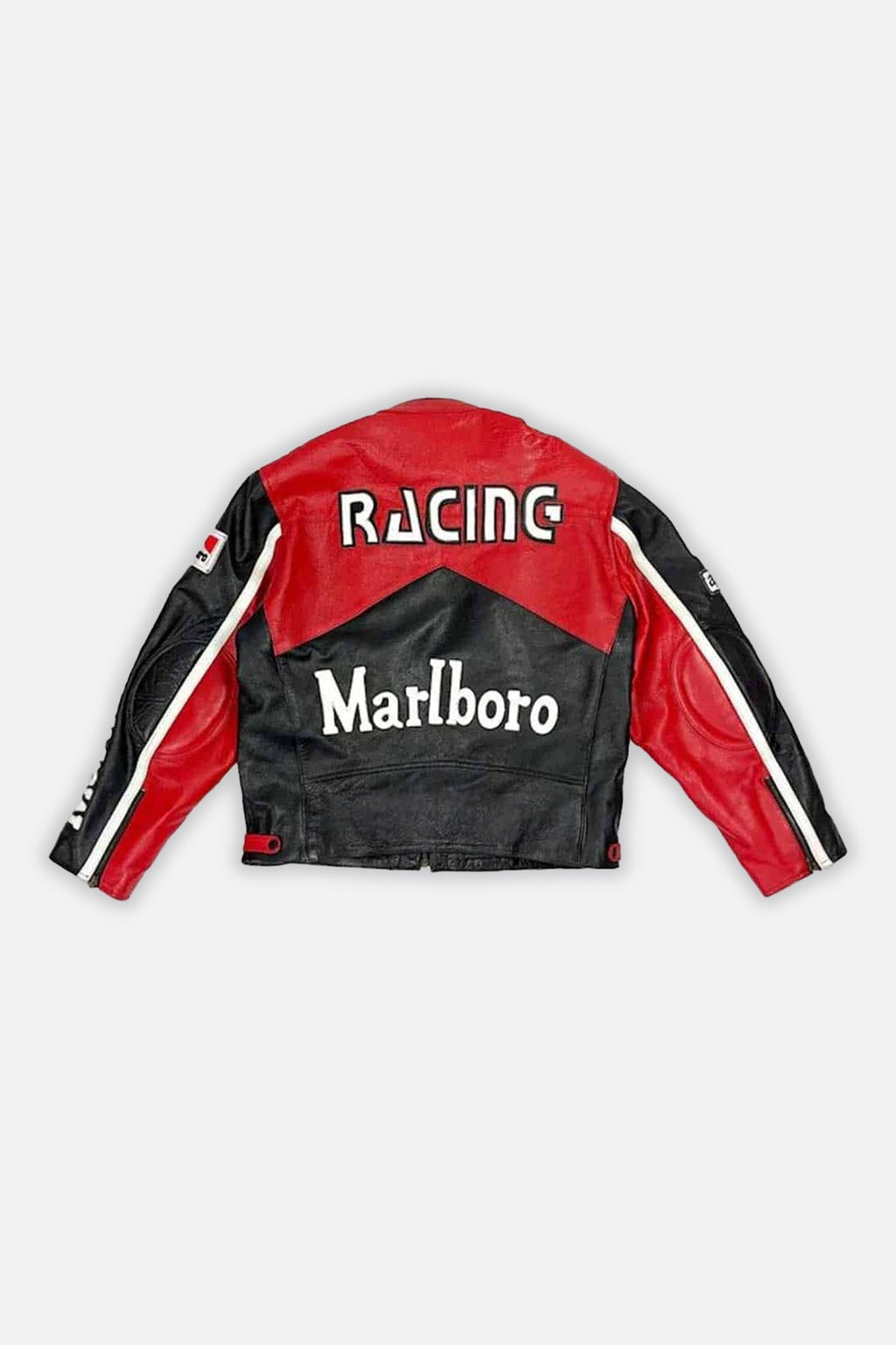 Marlboro Vintage Leather Jacket – Red & Black