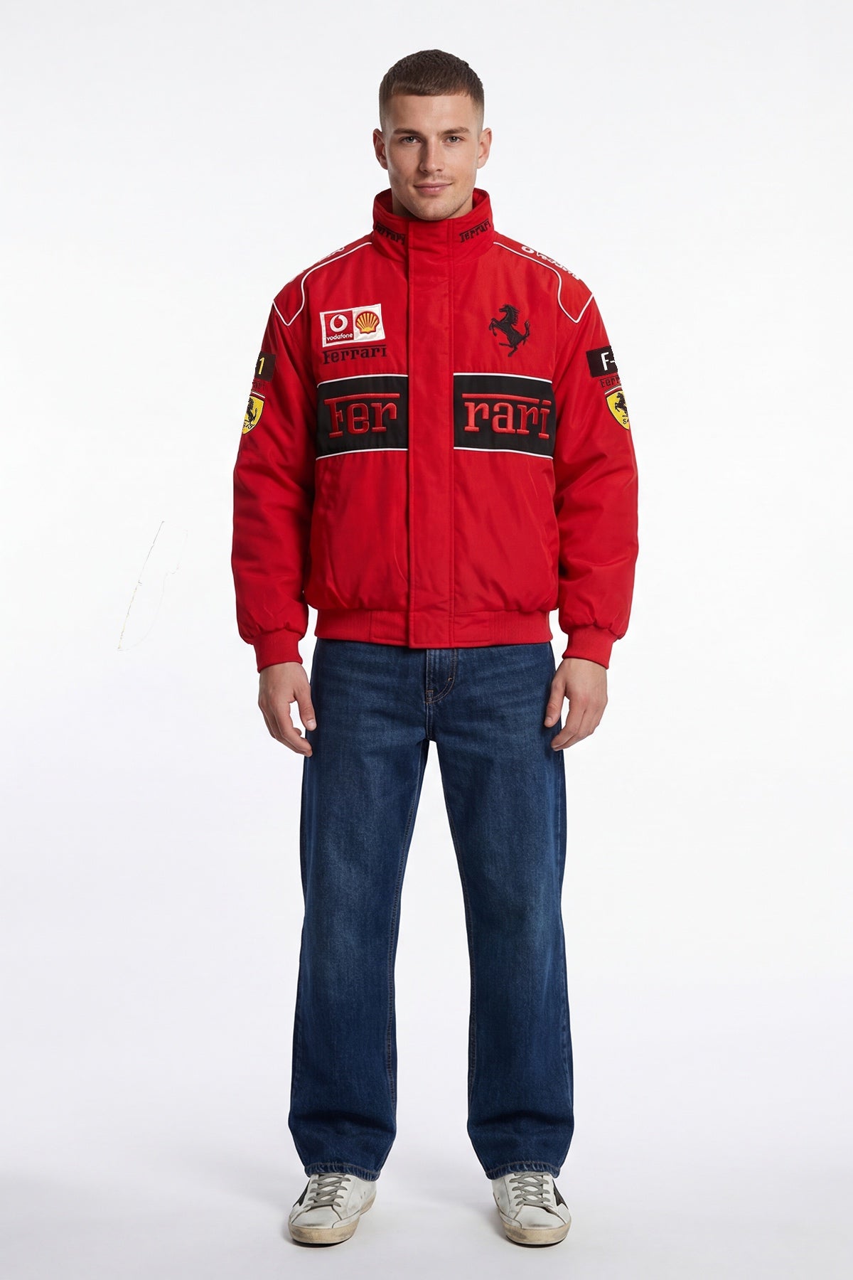 Scuderia Ferrari Vintage Jacket – Red & Black
